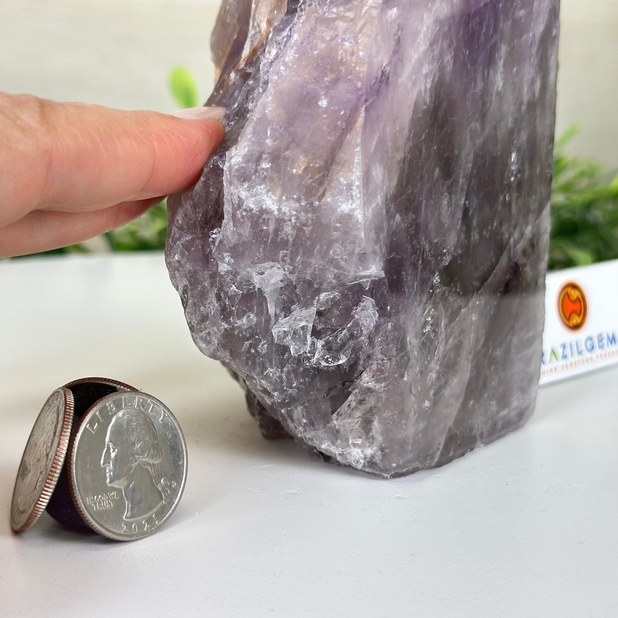 Polished Freeform Amethyst Gemstone, 2.5 lbs & 6.3” Tall #3303AM - 002 - Brazil GemsBrazil GemsPolished Freeform Amethyst Gemstone, 2.5 lbs & 6.3” Tall #3303AM - 002Freeform & Unique Shapes3303AM - 002