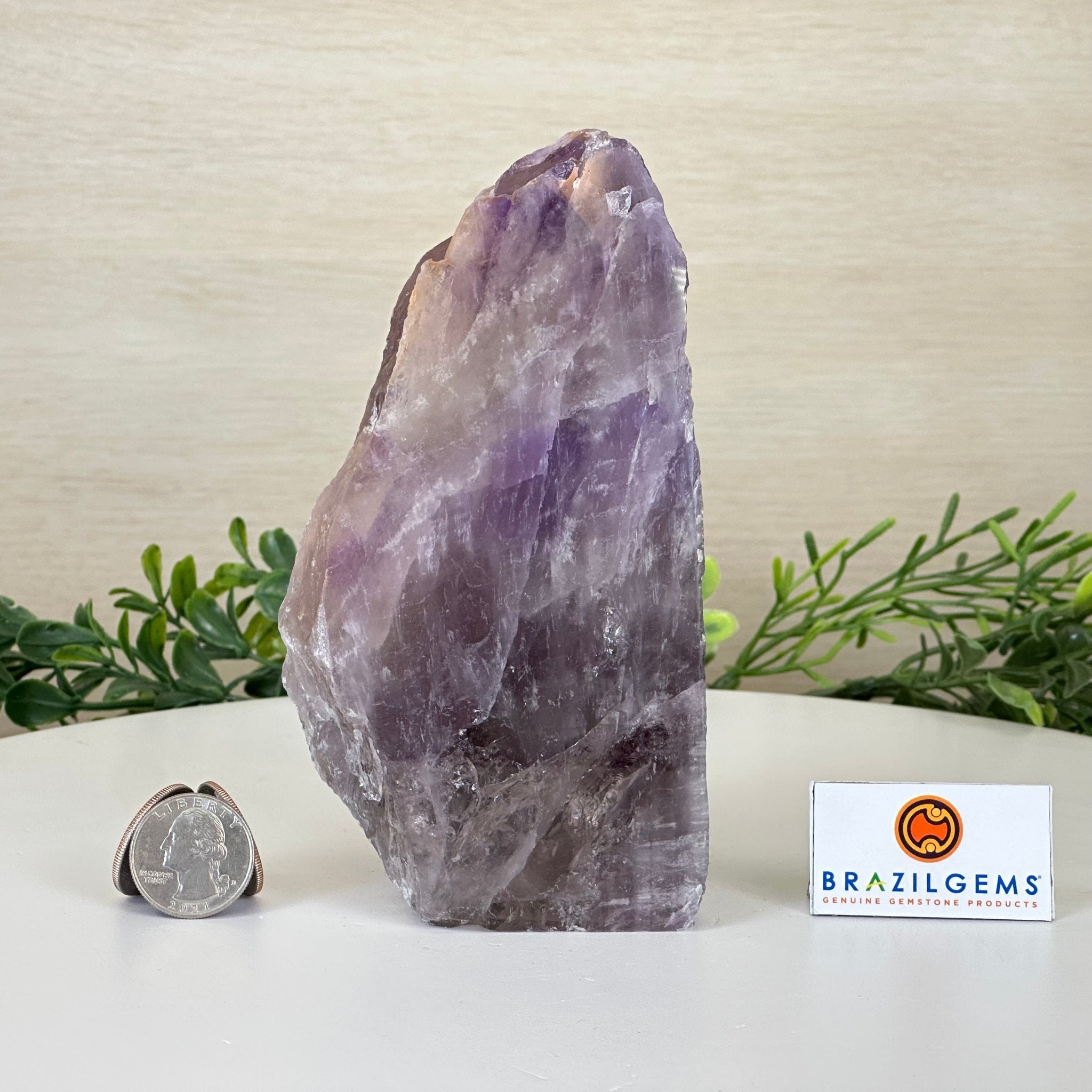 Polished Freeform Amethyst Gemstone, 2.5 lbs & 6.3” Tall #3303AM - 002 - Brazil GemsBrazil GemsPolished Freeform Amethyst Gemstone, 2.5 lbs & 6.3” Tall #3303AM - 002Freeform & Unique Shapes3303AM - 002