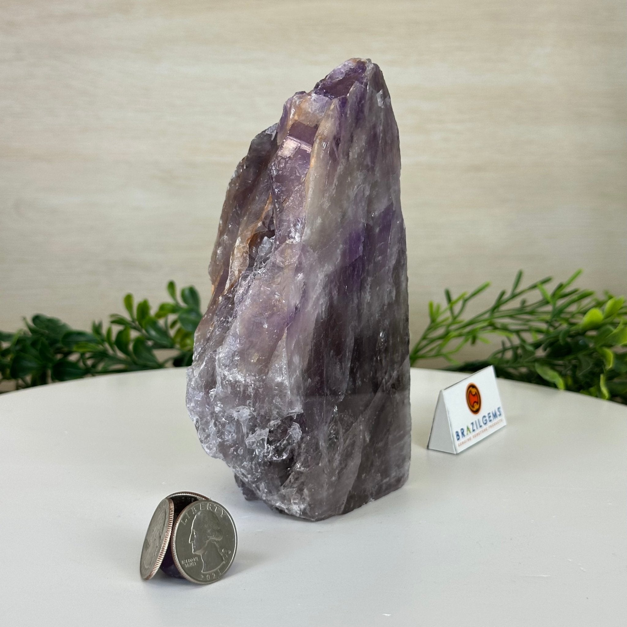 Polished Freeform Amethyst Gemstone, 2.5 lbs & 6.3” Tall #3303AM - 002 - Brazil GemsBrazil GemsPolished Freeform Amethyst Gemstone, 2.5 lbs & 6.3” Tall #3303AM - 002Freeform & Unique Shapes3303AM - 002