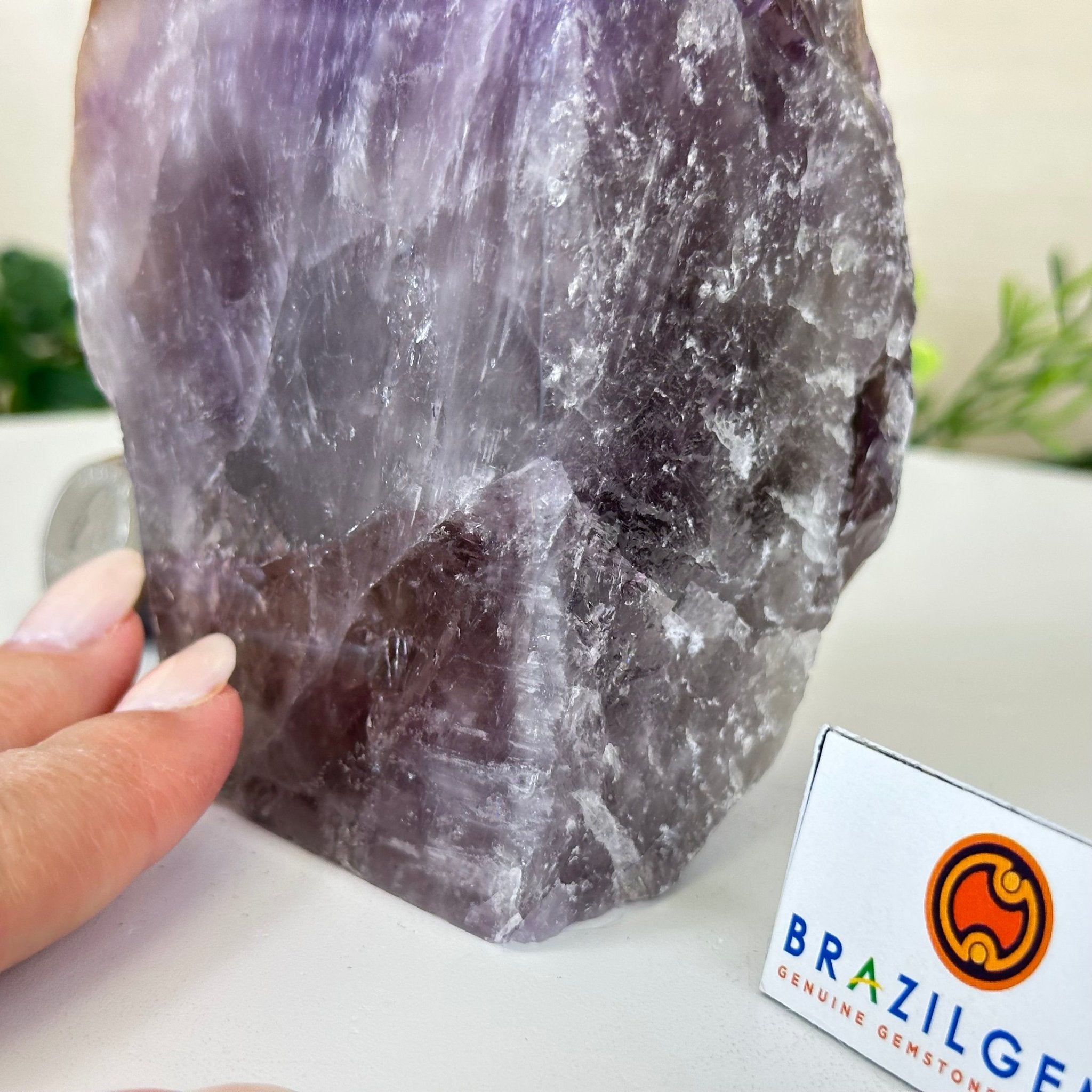 Polished Freeform Amethyst Gemstone, 2.5 lbs & 6.3” Tall #3303AM - 002 - Brazil GemsBrazil GemsPolished Freeform Amethyst Gemstone, 2.5 lbs & 6.3” Tall #3303AM - 002Freeform & Unique Shapes3303AM - 002