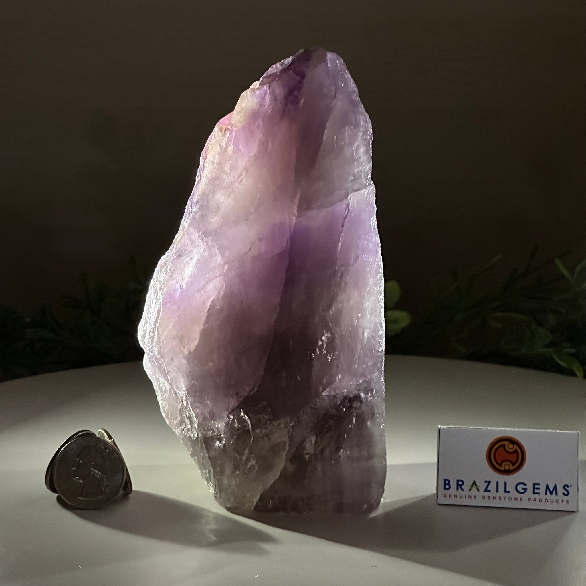 Polished Freeform Amethyst Gemstone, 2.5 lbs & 6.3” Tall #3303AM - 002 - Brazil GemsBrazil GemsPolished Freeform Amethyst Gemstone, 2.5 lbs & 6.3” Tall #3303AM - 002Freeform & Unique Shapes3303AM - 002