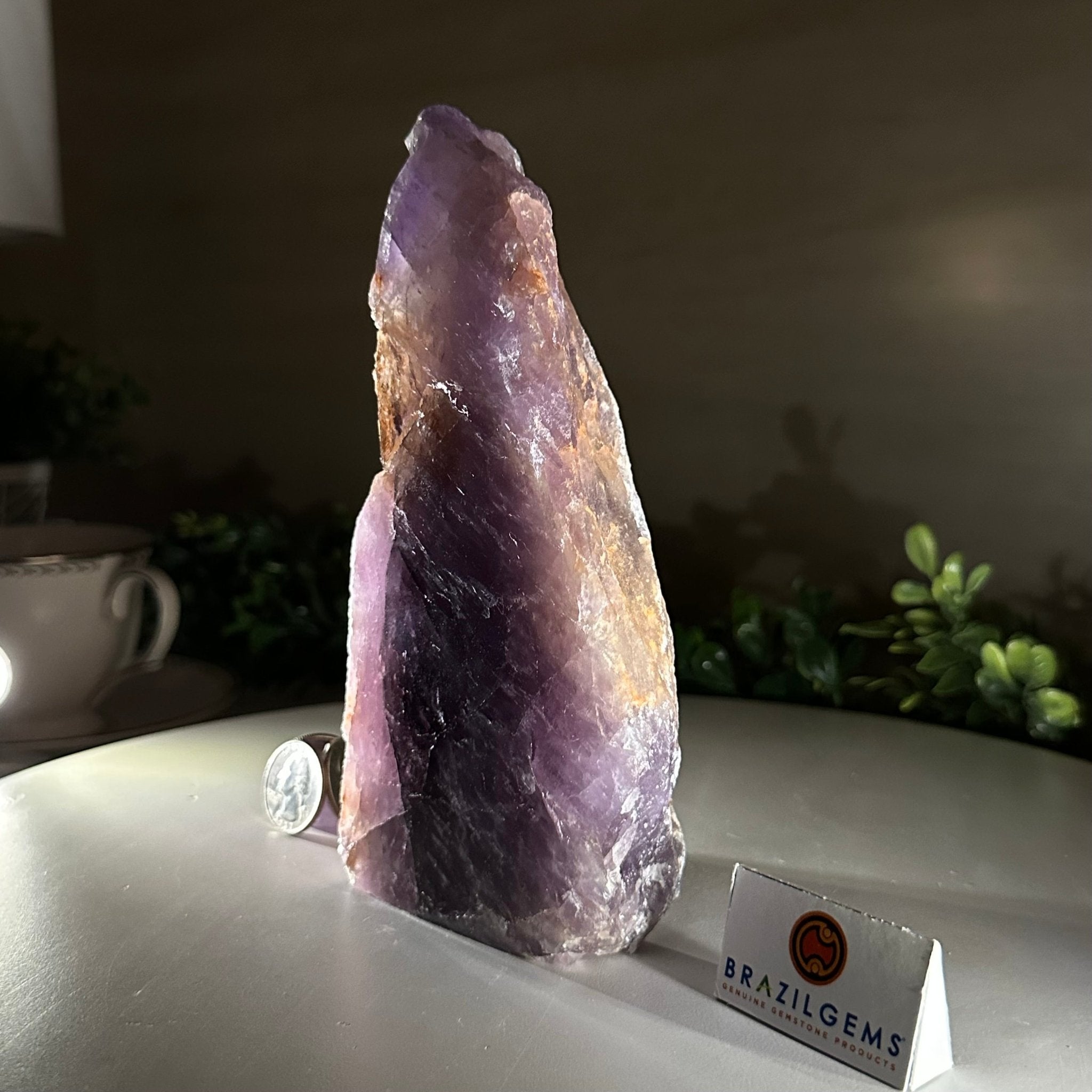 Polished Freeform Amethyst Gemstone, 2.6 lbs & 7” Tall #3303AM - 003 - Brazil GemsBrazil GemsPolished Freeform Amethyst Gemstone, 2.6 lbs & 7” Tall #3303AM - 003Freeform & Unique Shapes3303AM - 003