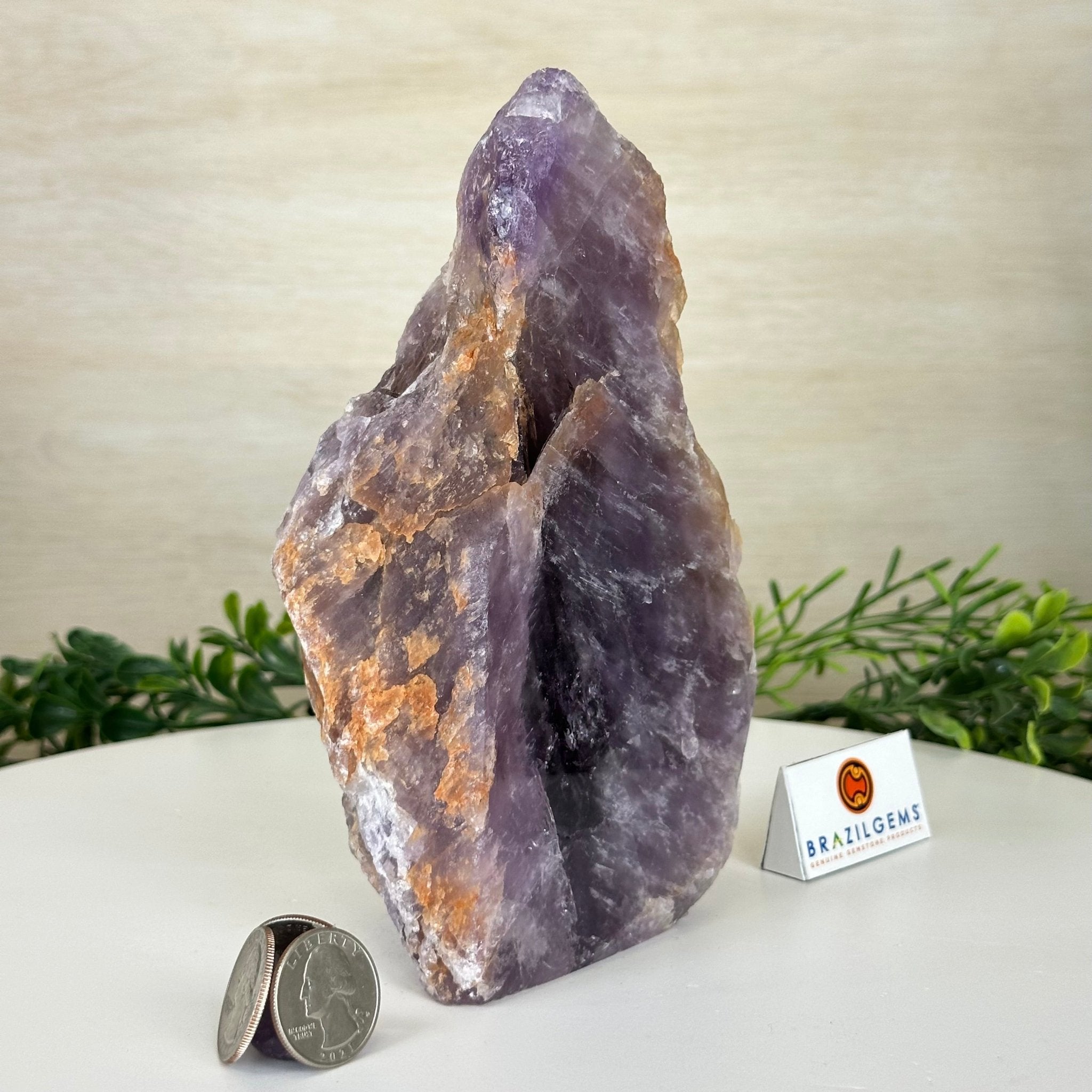 Polished Freeform Amethyst Gemstone, 2.6 lbs & 7” Tall #3303AM - 003 - Brazil GemsBrazil GemsPolished Freeform Amethyst Gemstone, 2.6 lbs & 7” Tall #3303AM - 003Freeform & Unique Shapes3303AM - 003