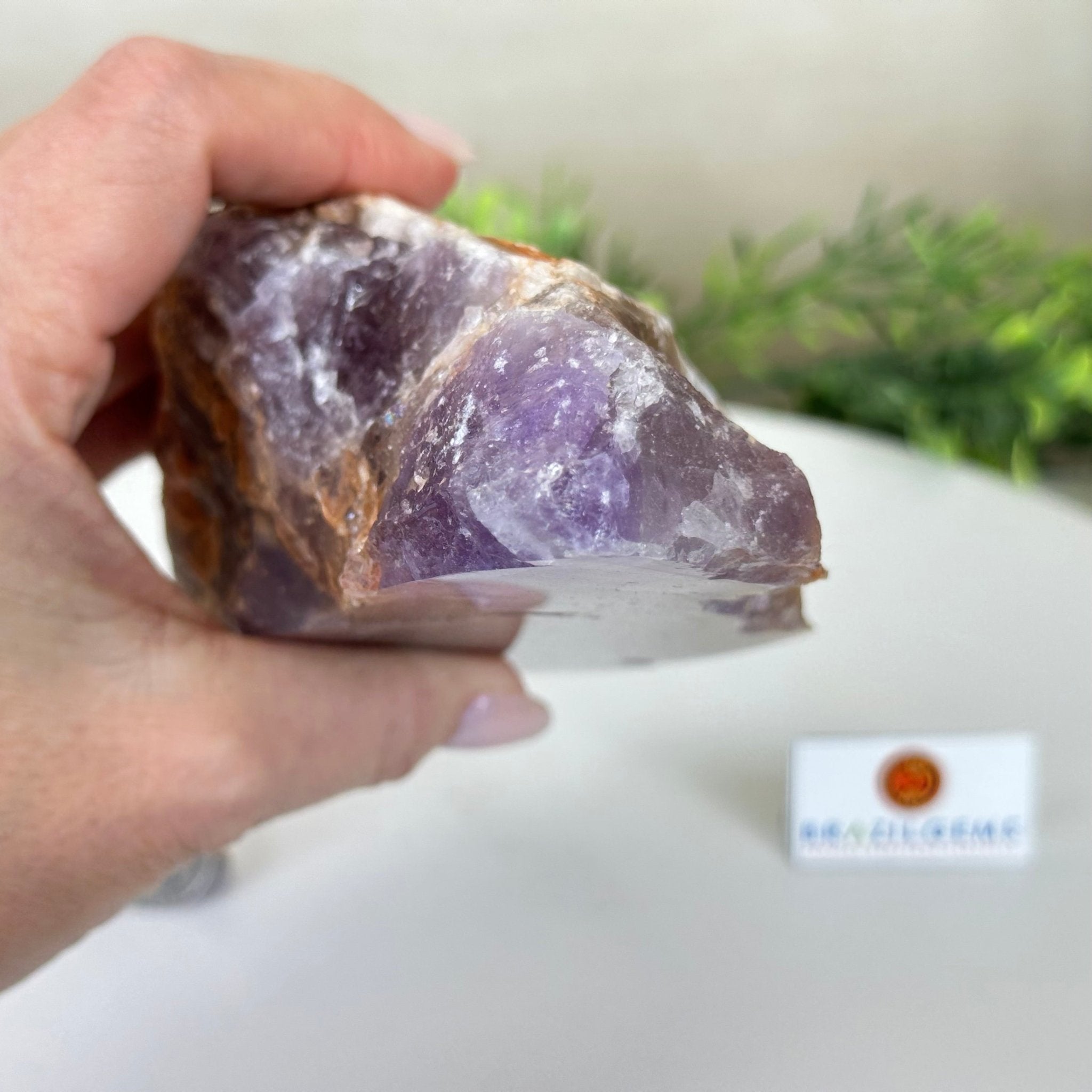 Polished Freeform Amethyst Gemstone, 2.6 lbs & 7” Tall #3303AM - 003 - Brazil GemsBrazil GemsPolished Freeform Amethyst Gemstone, 2.6 lbs & 7” Tall #3303AM - 003Freeform & Unique Shapes3303AM - 003