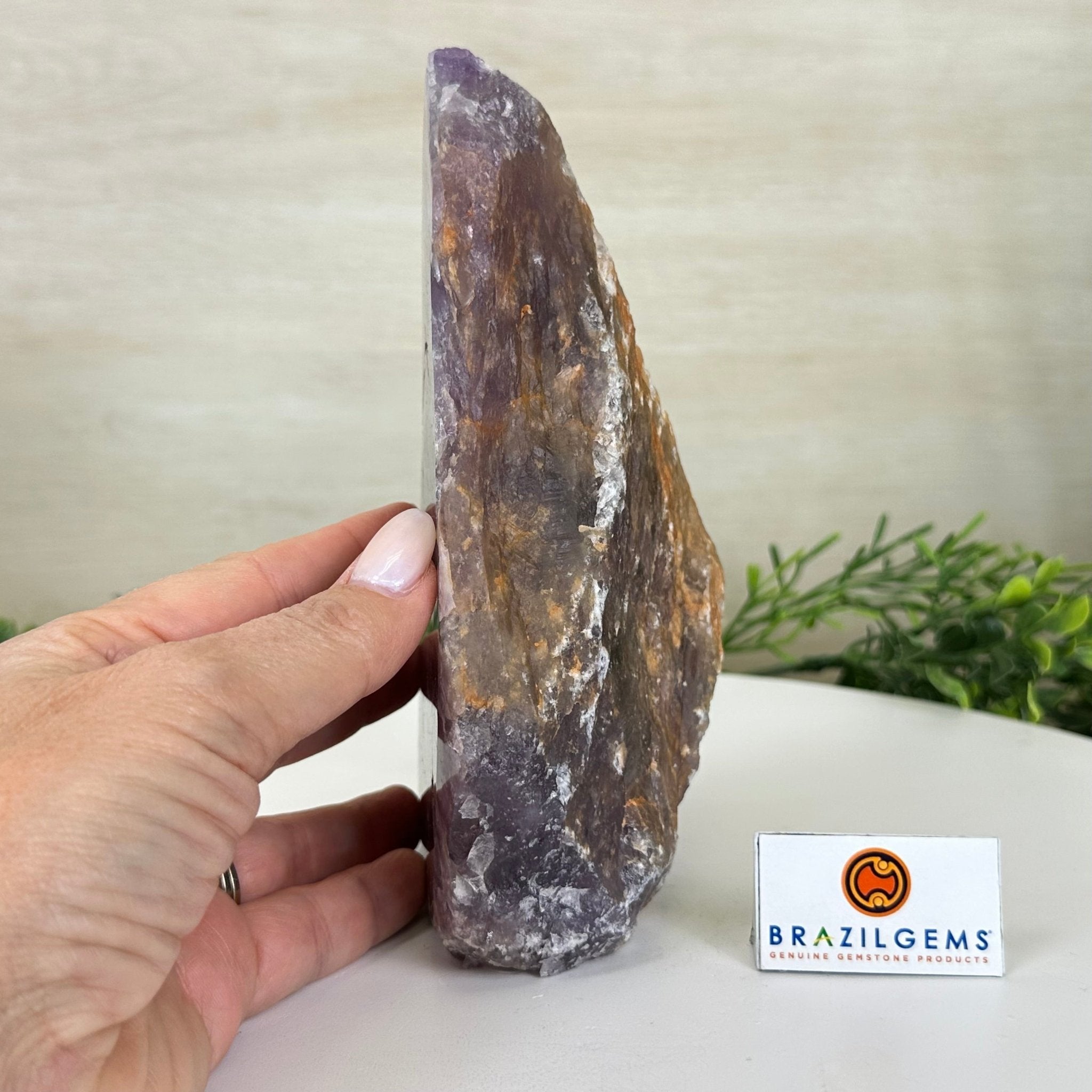 Polished Freeform Amethyst Gemstone, 2.6 lbs & 7” Tall #3303AM - 003 - Brazil GemsBrazil GemsPolished Freeform Amethyst Gemstone, 2.6 lbs & 7” Tall #3303AM - 003Freeform & Unique Shapes3303AM - 003