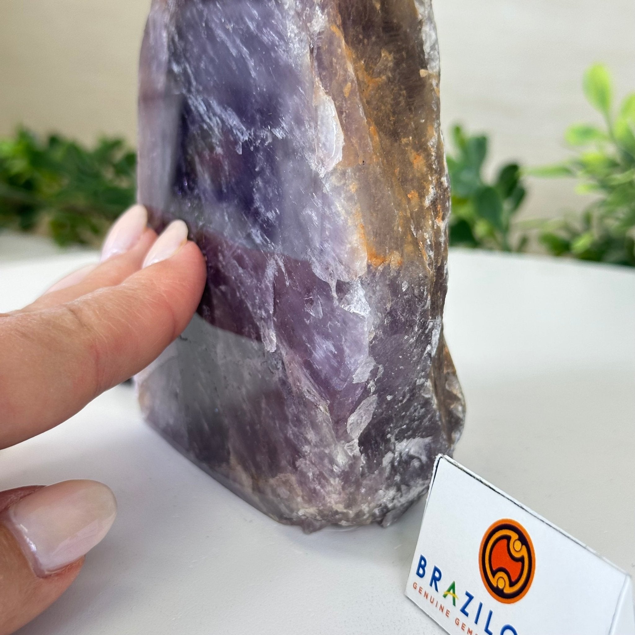 Polished Freeform Amethyst Gemstone, 2.6 lbs & 7” Tall #3303AM - 003 - Brazil GemsBrazil GemsPolished Freeform Amethyst Gemstone, 2.6 lbs & 7” Tall #3303AM - 003Freeform & Unique Shapes3303AM - 003