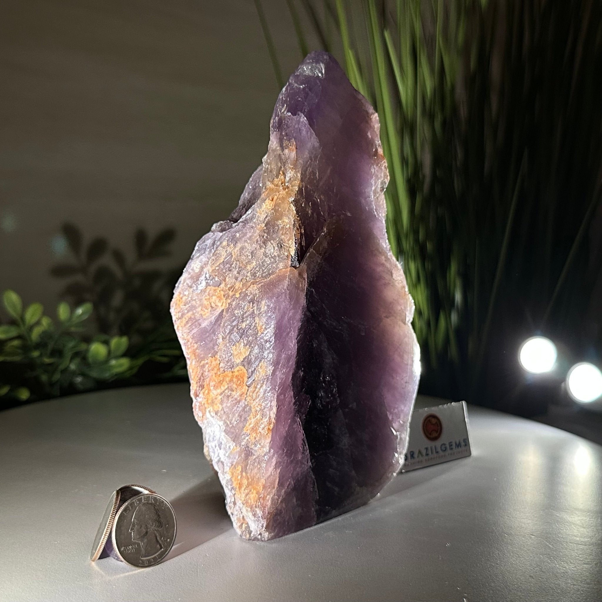 Polished Freeform Amethyst Gemstone, 2.6 lbs & 7” Tall #3303AM - 003 - Brazil GemsBrazil GemsPolished Freeform Amethyst Gemstone, 2.6 lbs & 7” Tall #3303AM - 003Freeform & Unique Shapes3303AM - 003