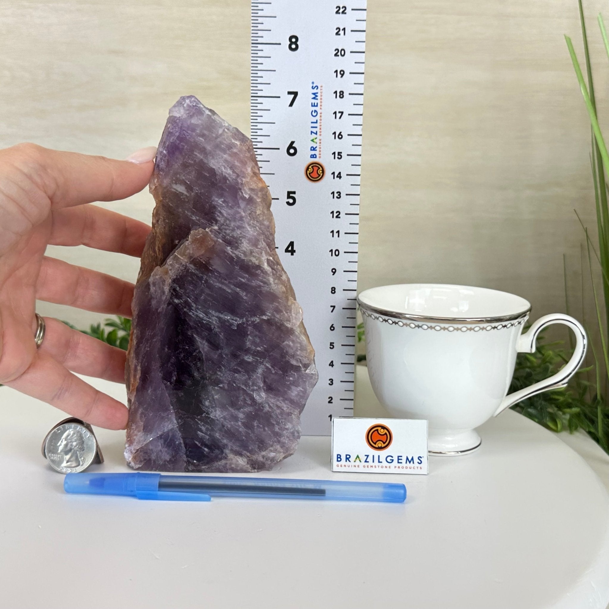 Polished Freeform Amethyst Gemstone, 2.6 lbs & 7” Tall #3303AM - 003 - Brazil GemsBrazil GemsPolished Freeform Amethyst Gemstone, 2.6 lbs & 7” Tall #3303AM - 003Freeform & Unique Shapes3303AM - 003