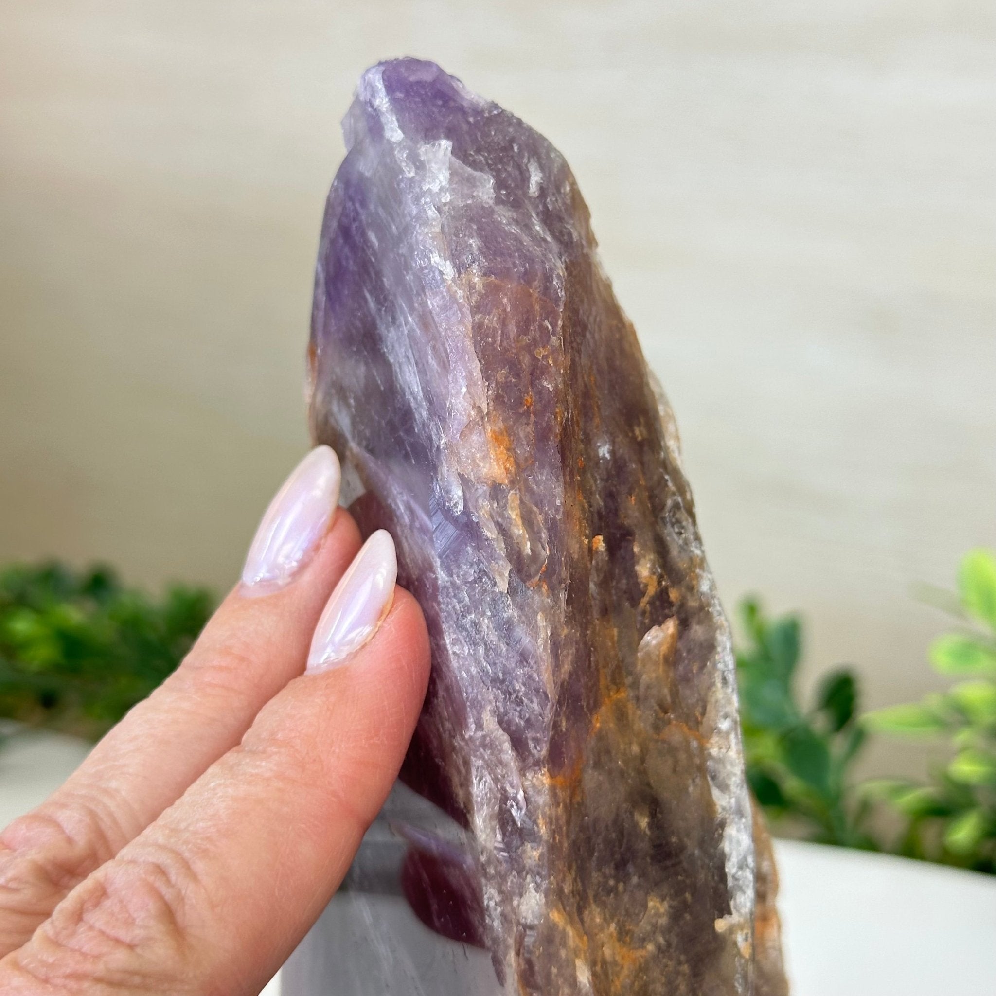 Polished Freeform Amethyst Gemstone, 2.6 lbs & 7” Tall #3303AM - 003 - Brazil GemsBrazil GemsPolished Freeform Amethyst Gemstone, 2.6 lbs & 7” Tall #3303AM - 003Freeform & Unique Shapes3303AM - 003