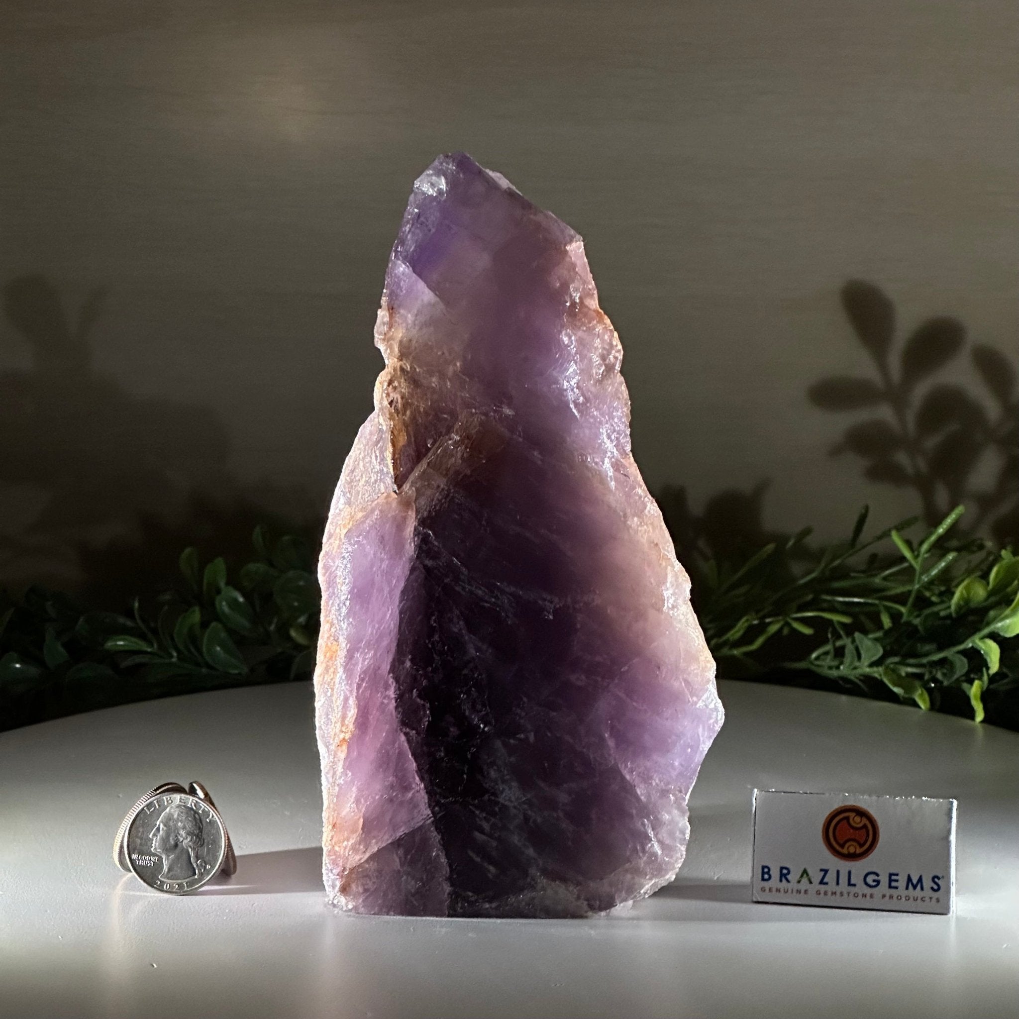 Polished Freeform Amethyst Gemstone, 2.6 lbs & 7” Tall #3303AM - 003 - Brazil GemsBrazil GemsPolished Freeform Amethyst Gemstone, 2.6 lbs & 7” Tall #3303AM - 003Freeform & Unique Shapes3303AM - 003