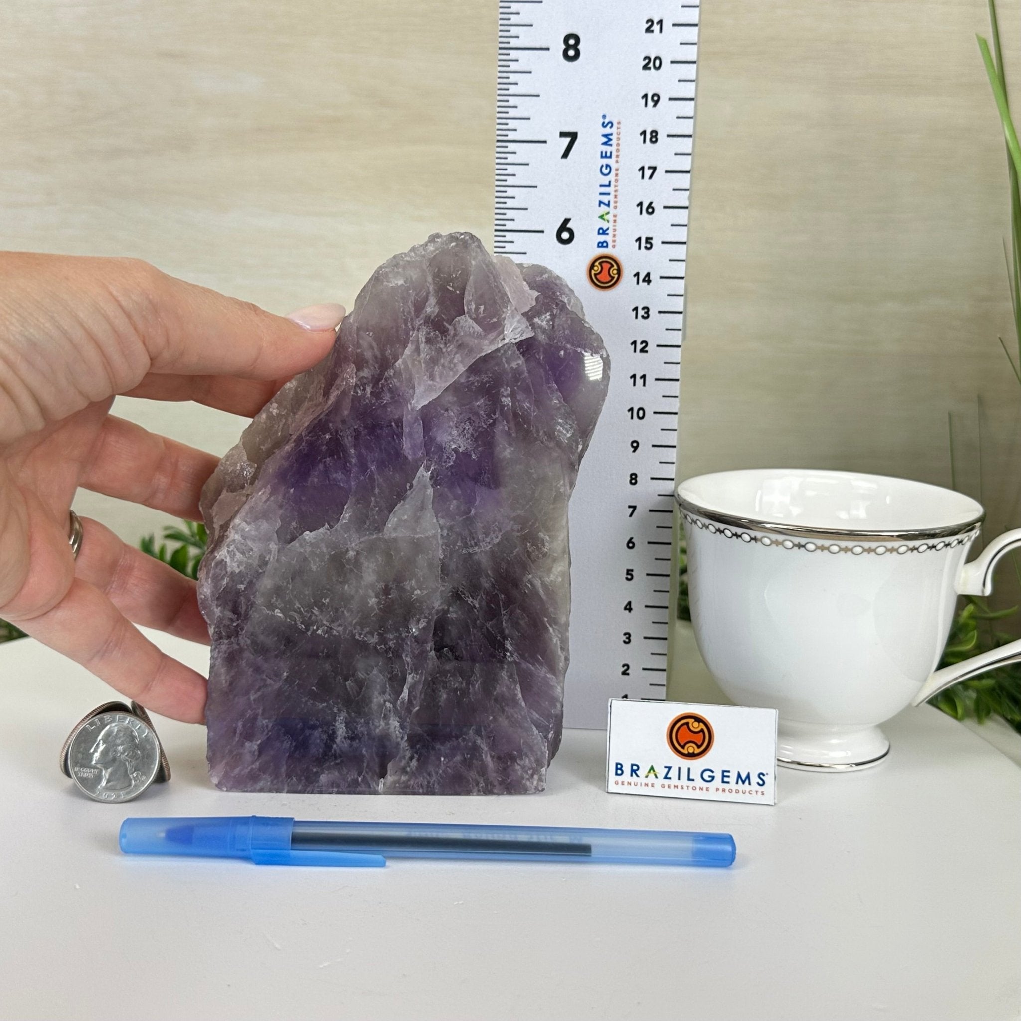 Polished Freeform Amethyst Gemstone, 2.9 lbs & 6.2” Tall #3303AM - 004 - Brazil GemsBrazil GemsPolished Freeform Amethyst Gemstone, 2.9 lbs & 6.2” Tall #3303AM - 004Freeform & Unique Shapes3303AM - 004