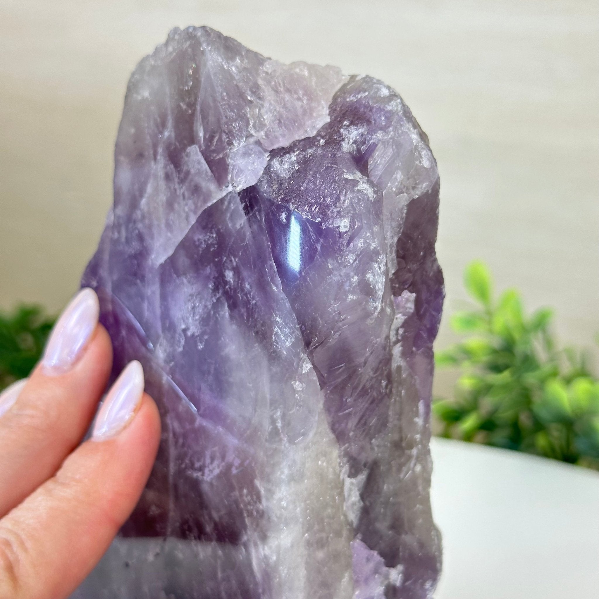 Polished Freeform Amethyst Gemstone, 2.9 lbs & 6.2” Tall #3303AM - 004 - Brazil GemsBrazil GemsPolished Freeform Amethyst Gemstone, 2.9 lbs & 6.2” Tall #3303AM - 004Freeform & Unique Shapes3303AM - 004