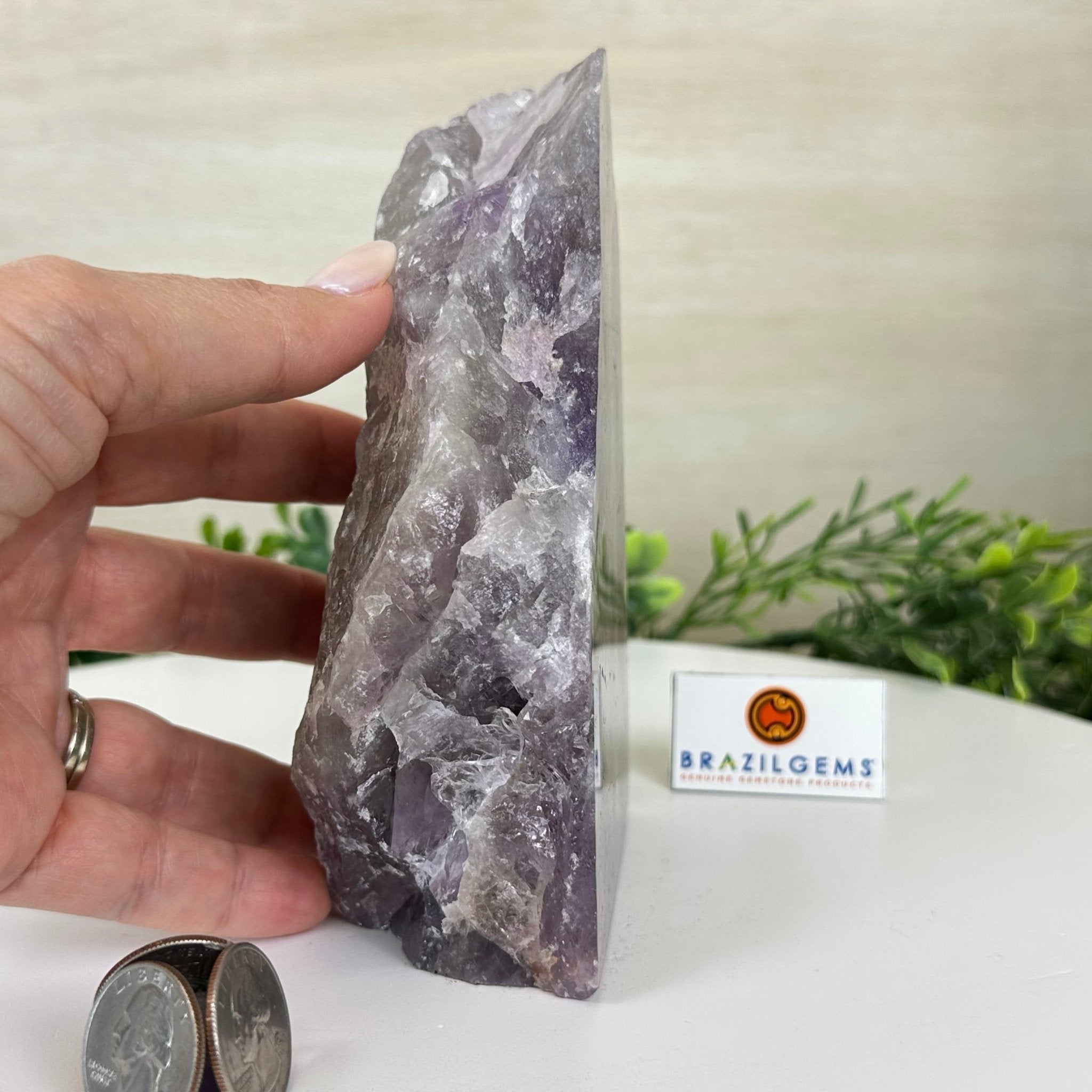 Polished Freeform Amethyst Gemstone, 2.9 lbs & 6.2” Tall #3303AM - 004 - Brazil GemsBrazil GemsPolished Freeform Amethyst Gemstone, 2.9 lbs & 6.2” Tall #3303AM - 004Freeform & Unique Shapes3303AM - 004