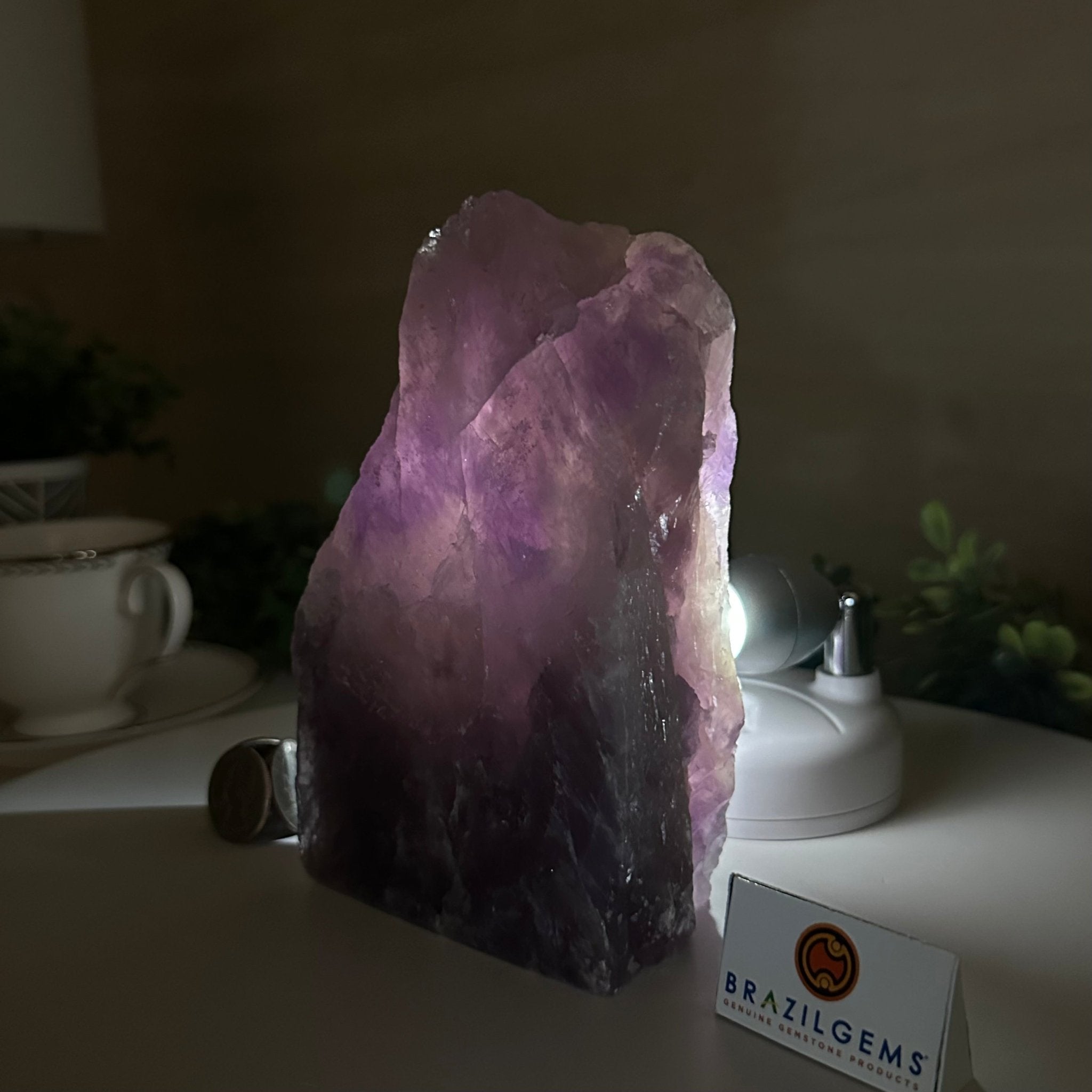 Polished Freeform Amethyst Gemstone, 2.9 lbs & 6.2” Tall #3303AM - 004 - Brazil GemsBrazil GemsPolished Freeform Amethyst Gemstone, 2.9 lbs & 6.2” Tall #3303AM - 004Freeform & Unique Shapes3303AM - 004