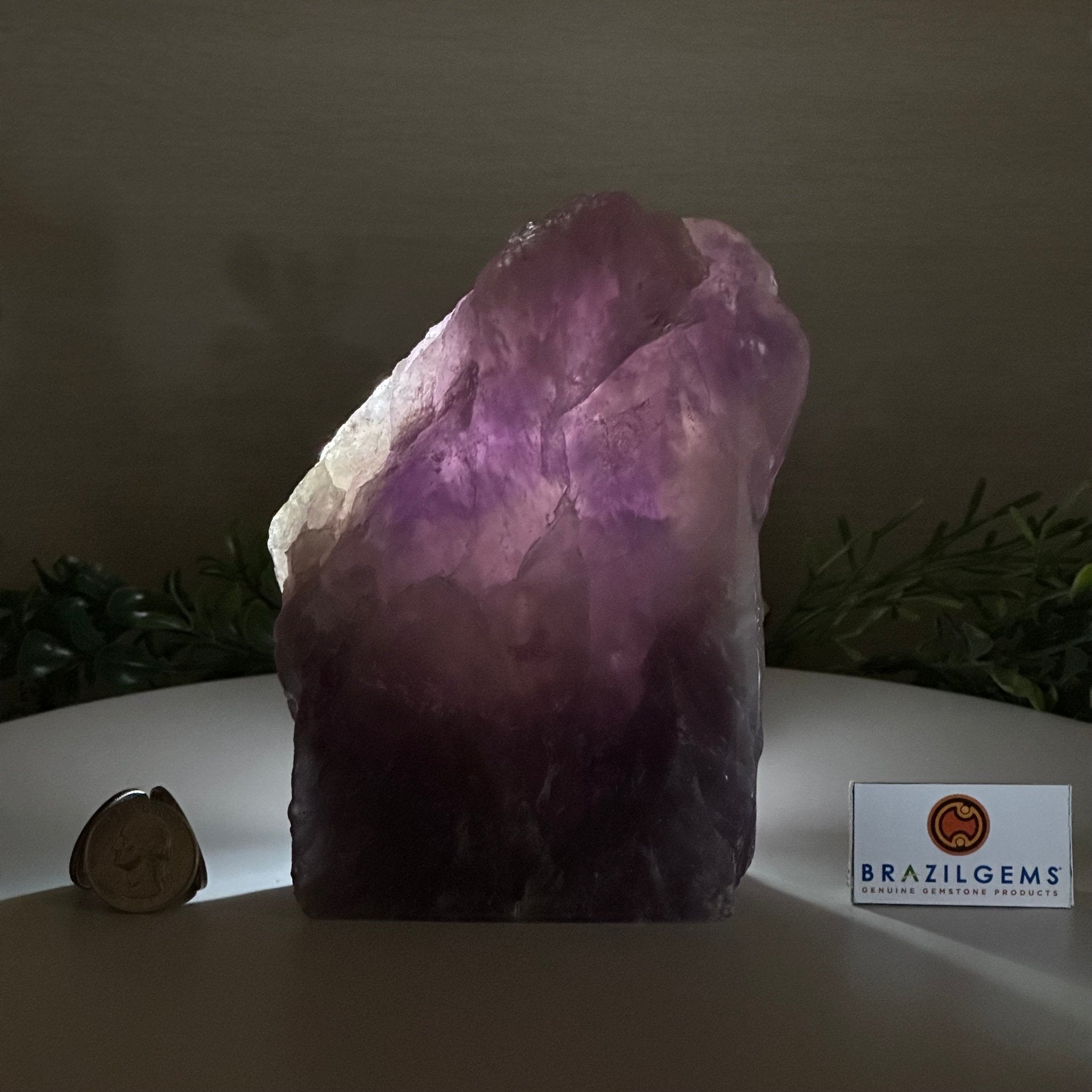 Polished Freeform Amethyst Gemstone, 2.9 lbs & 6.2” Tall #3303AM - 004 - Brazil GemsBrazil GemsPolished Freeform Amethyst Gemstone, 2.9 lbs & 6.2” Tall #3303AM - 004Freeform & Unique Shapes3303AM - 004