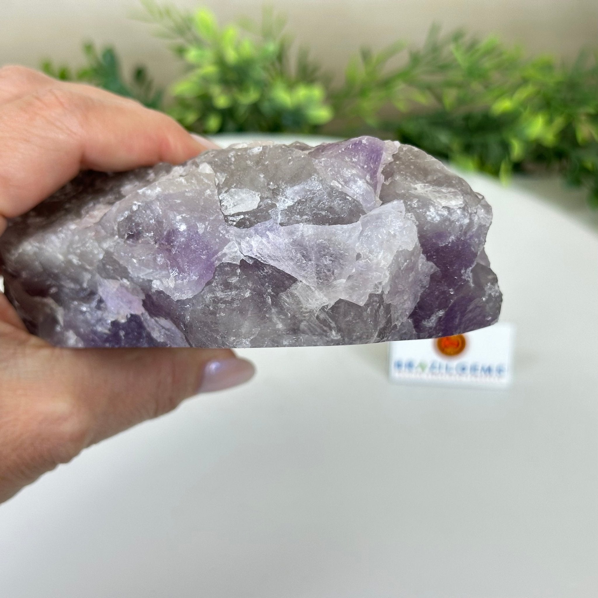 Polished Freeform Amethyst Gemstone, 2.9 lbs & 6.2” Tall #3303AM - 004 - Brazil GemsBrazil GemsPolished Freeform Amethyst Gemstone, 2.9 lbs & 6.2” Tall #3303AM - 004Freeform & Unique Shapes3303AM - 004