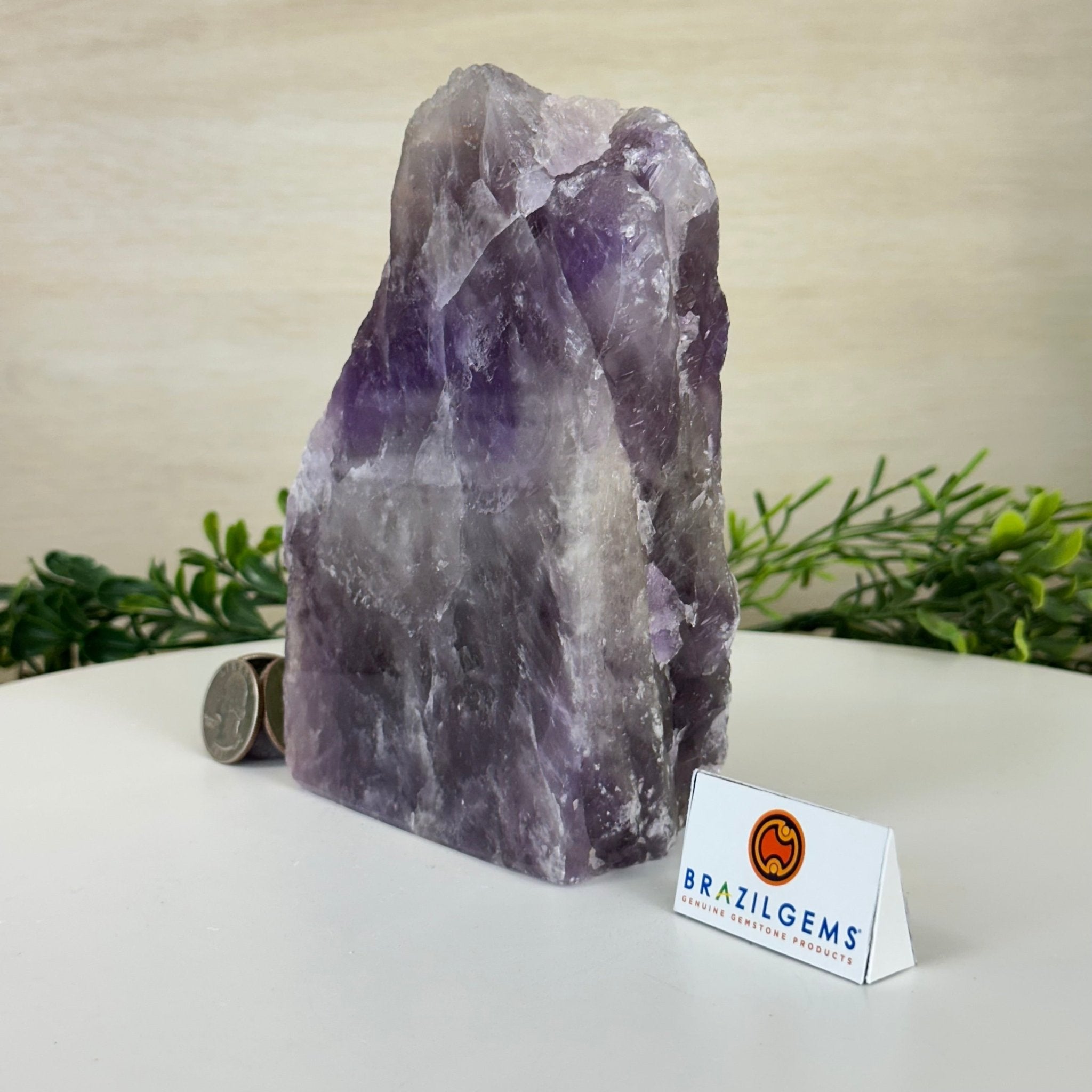 Polished Freeform Amethyst Gemstone, 2.9 lbs & 6.2” Tall #3303AM - 004 - Brazil GemsBrazil GemsPolished Freeform Amethyst Gemstone, 2.9 lbs & 6.2” Tall #3303AM - 004Freeform & Unique Shapes3303AM - 004