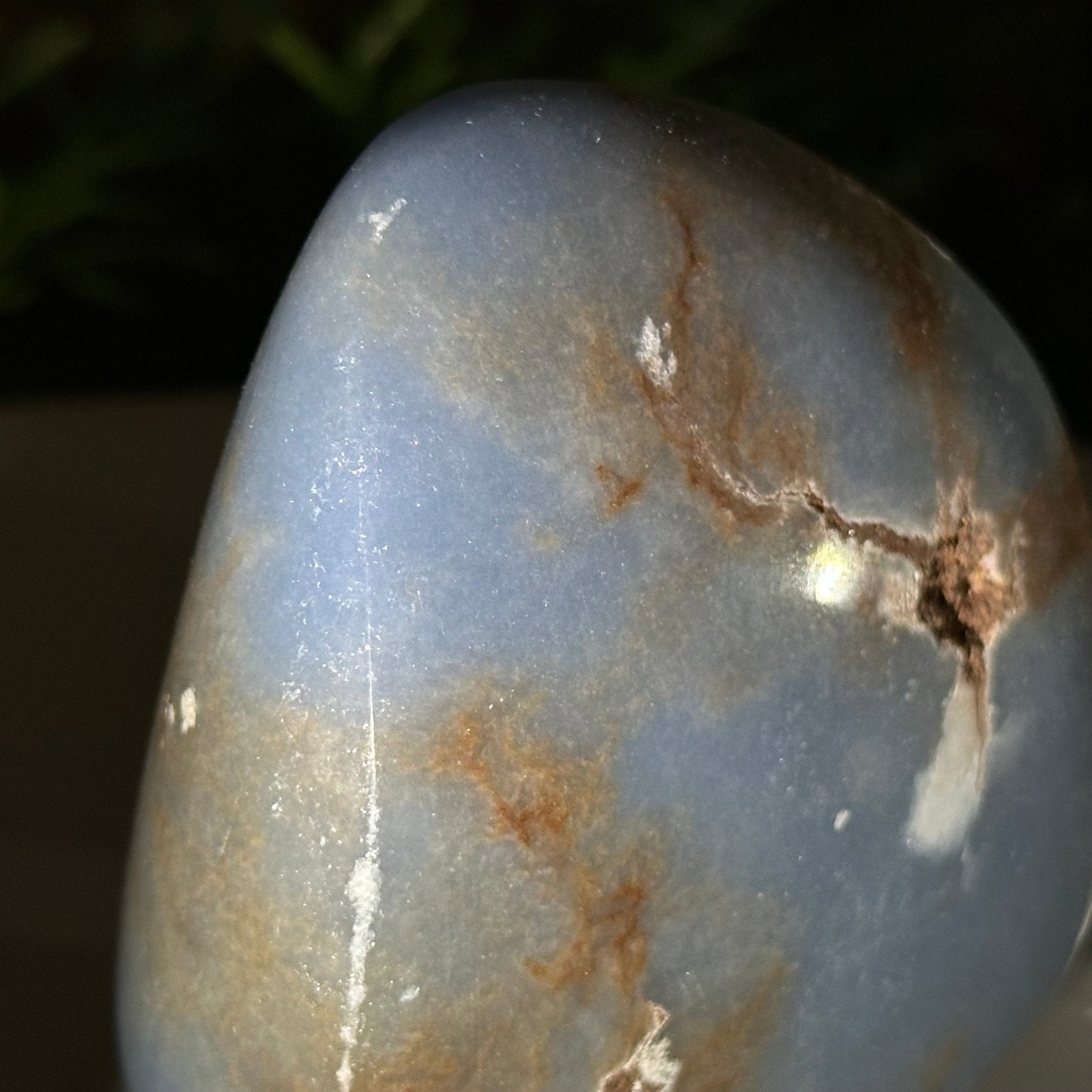 Polished Freeform Angelite Gemstone, 1 lb & 3.2” Tall #3301AL - 003 - Brazil GemsBrazil GemsPolished Freeform Angelite Gemstone, 1 lb & 3.2” Tall #3301AL - 003Freeform & Unique Shapes3301AL - 003