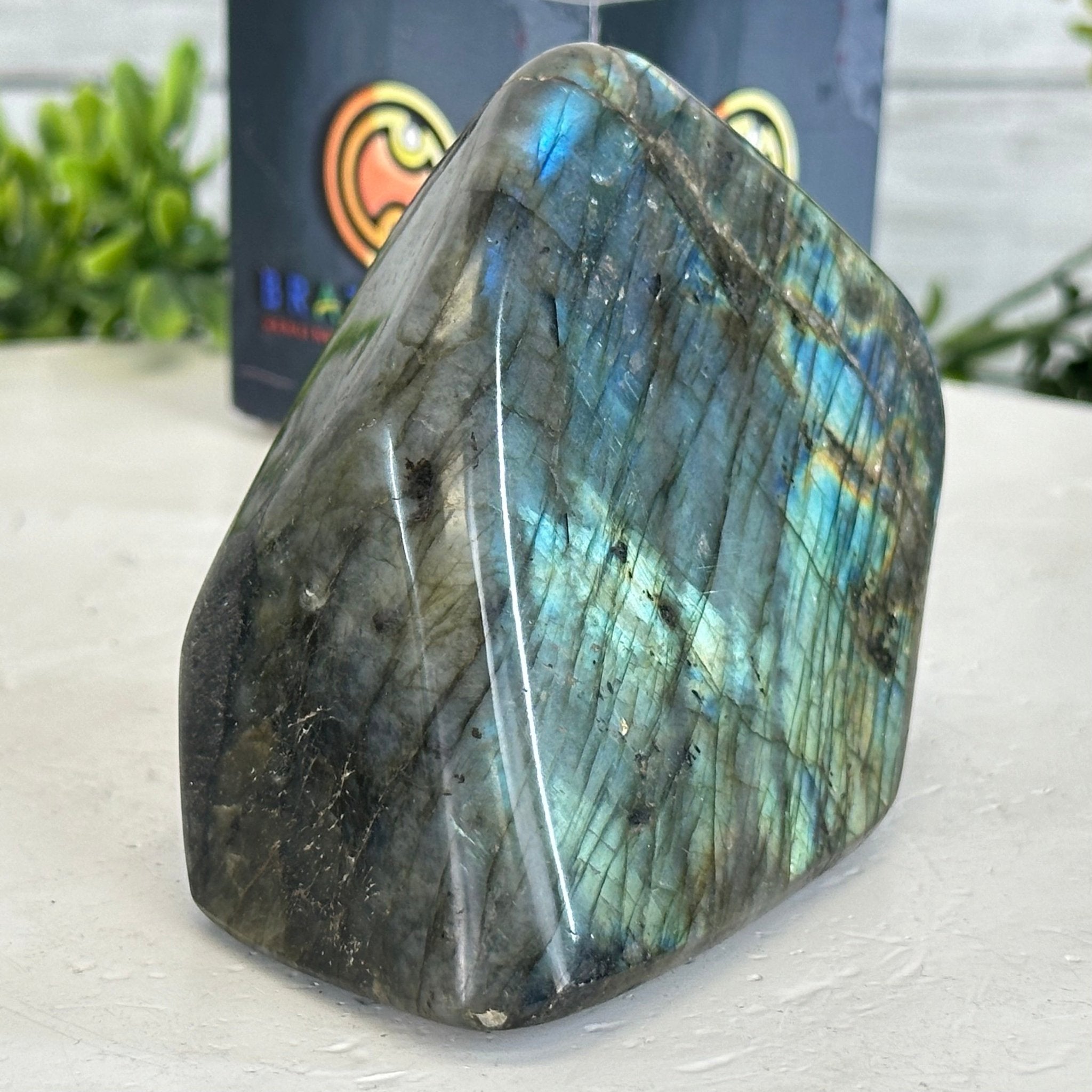 Polished Freeform Labradorite Gemstone, 1 lbs & 3” Tall #3301LB - 003 - Brazil GemsBrazil GemsPolished Freeform Labradorite Gemstone, 1 lbs & 3” Tall #3301LB - 003Freeform & Unique Shapes3301LB - 003