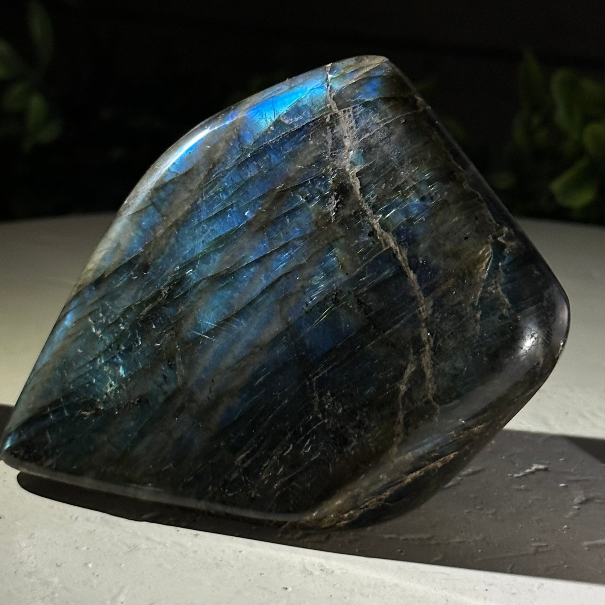 Polished Freeform Labradorite Gemstone, 1 lbs & 3” Tall #3301LB - 003 - Brazil GemsBrazil GemsPolished Freeform Labradorite Gemstone, 1 lbs & 3” Tall #3301LB - 003Freeform & Unique Shapes3301LB - 003