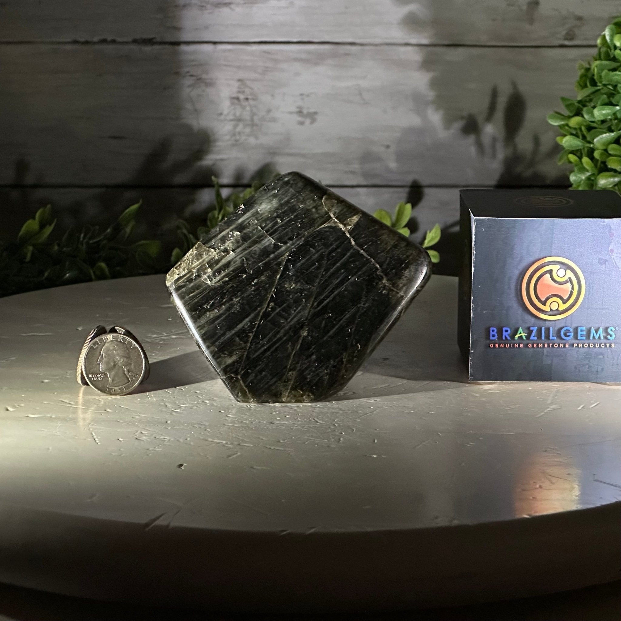Polished Freeform Labradorite Gemstone, 1.1 lbs & 3.25” Tall #3301LB - 005 - Brazil GemsBrazil GemsPolished Freeform Labradorite Gemstone, 1.1 lbs & 3.25” Tall #3301LB - 005Freeform & Unique Shapes3301LB - 005