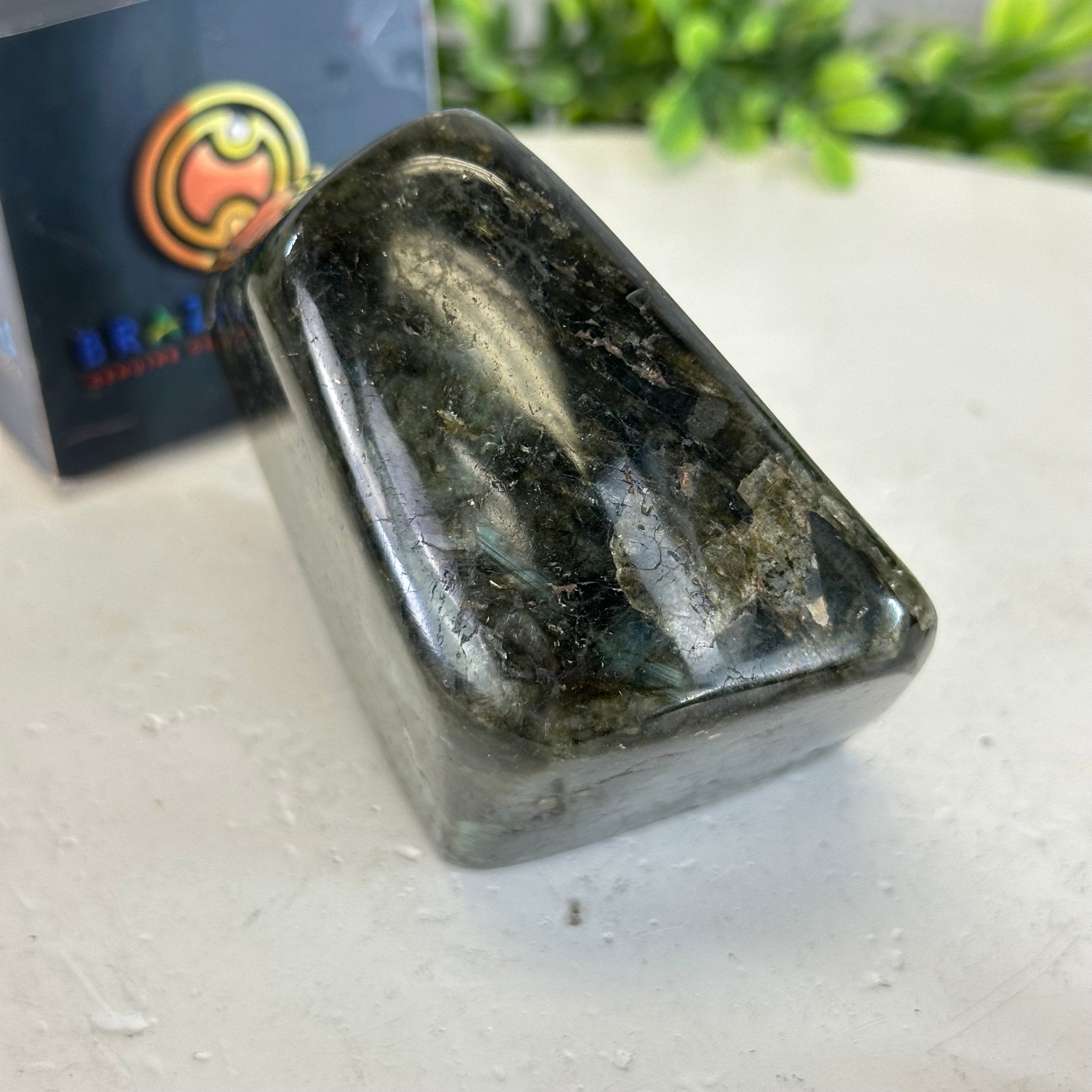 Polished Freeform Labradorite Gemstone, 1.1 lbs & 3.25” Tall #3301LB - 005 - Brazil GemsBrazil GemsPolished Freeform Labradorite Gemstone, 1.1 lbs & 3.25” Tall #3301LB - 005Freeform & Unique Shapes3301LB - 005
