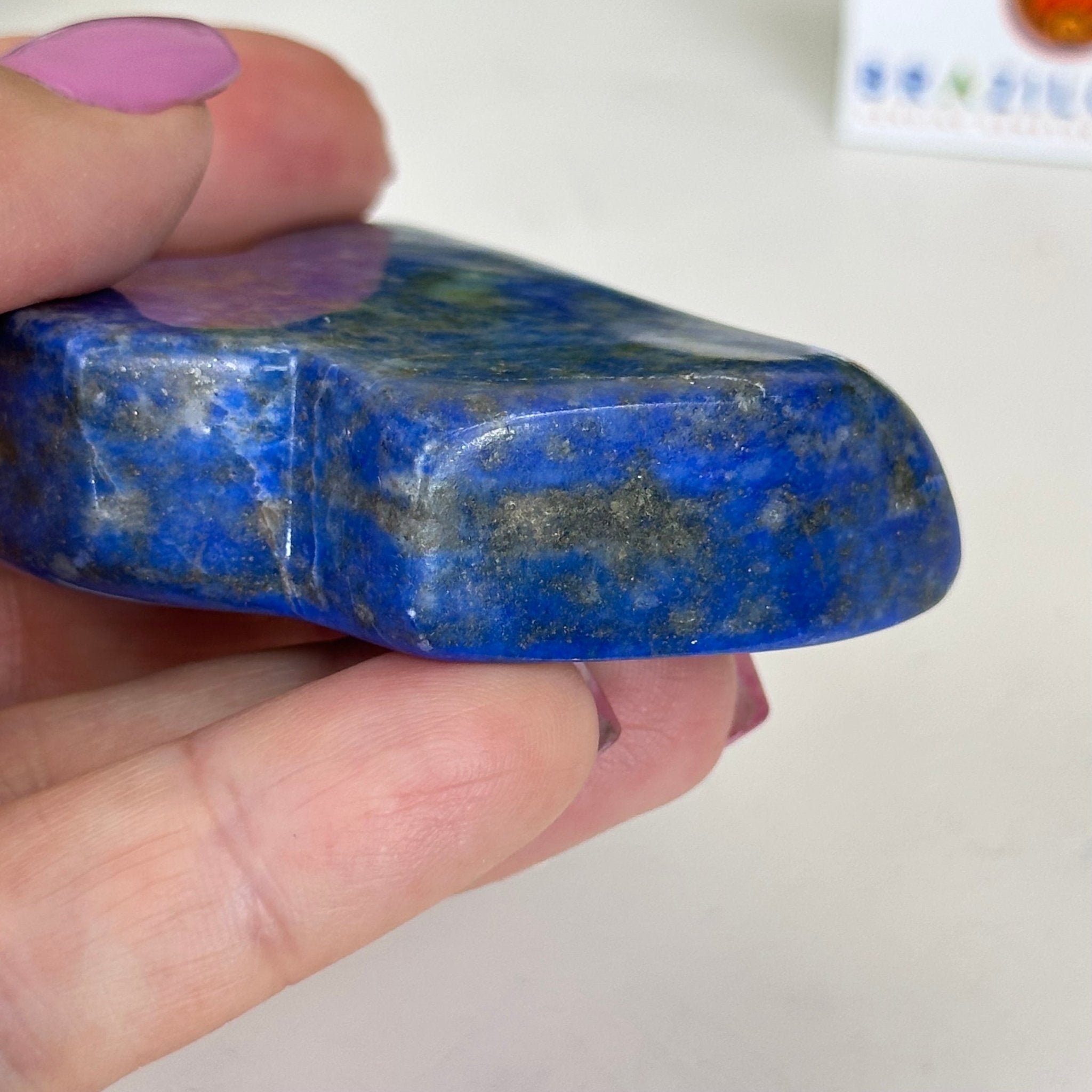 Polished Freeform Lapis Lazuli Palm Stone 3488LL - 009 - Brazil GemsBrazil GemsPolished Freeform Lapis Lazuli Palm Stone 3488LL - 009Freeform & Unique Shapes3488LL - 009