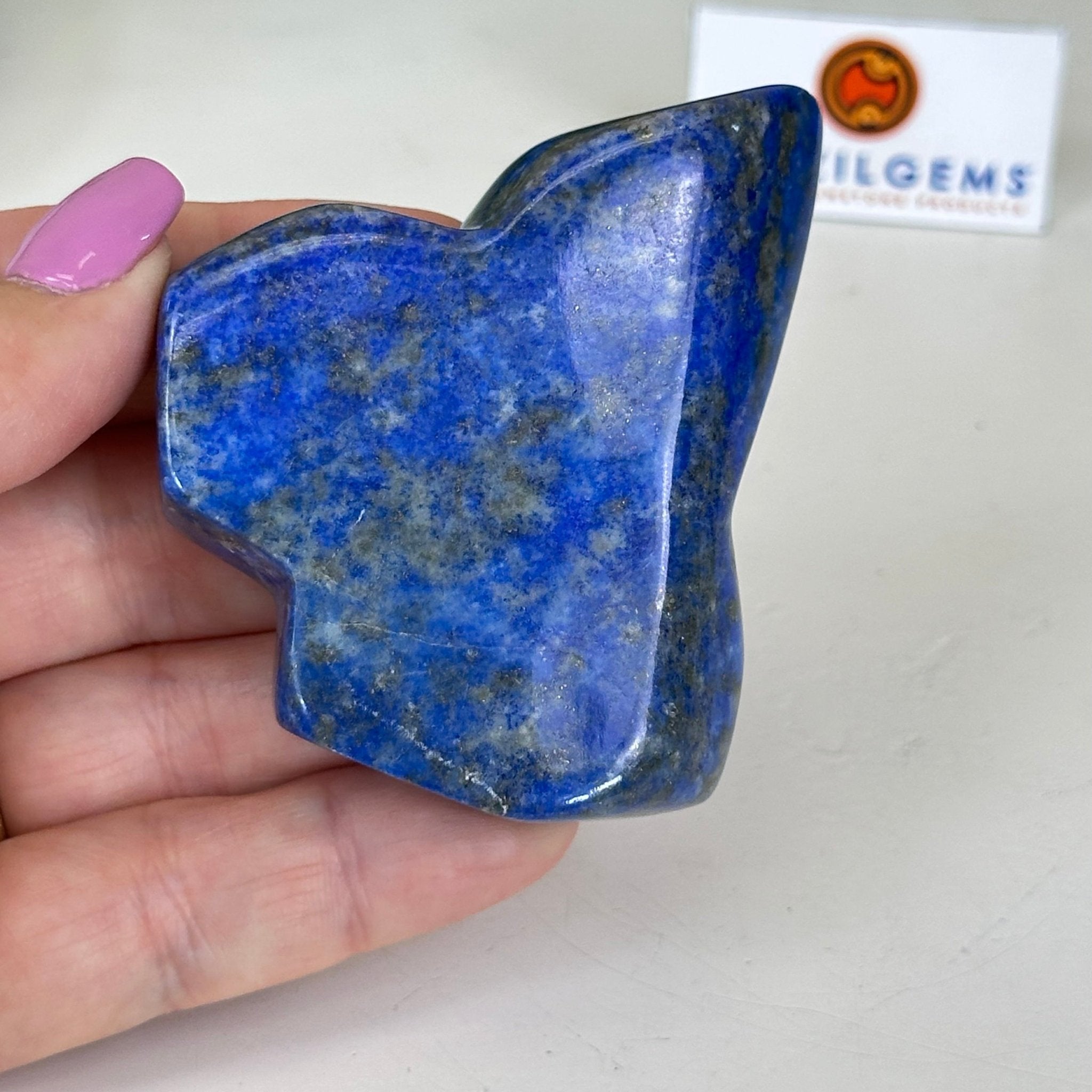 Polished Freeform Lapis Lazuli Palm Stone 3488LL - 009 - Brazil GemsBrazil GemsPolished Freeform Lapis Lazuli Palm Stone 3488LL - 009Freeform & Unique Shapes3488LL - 009