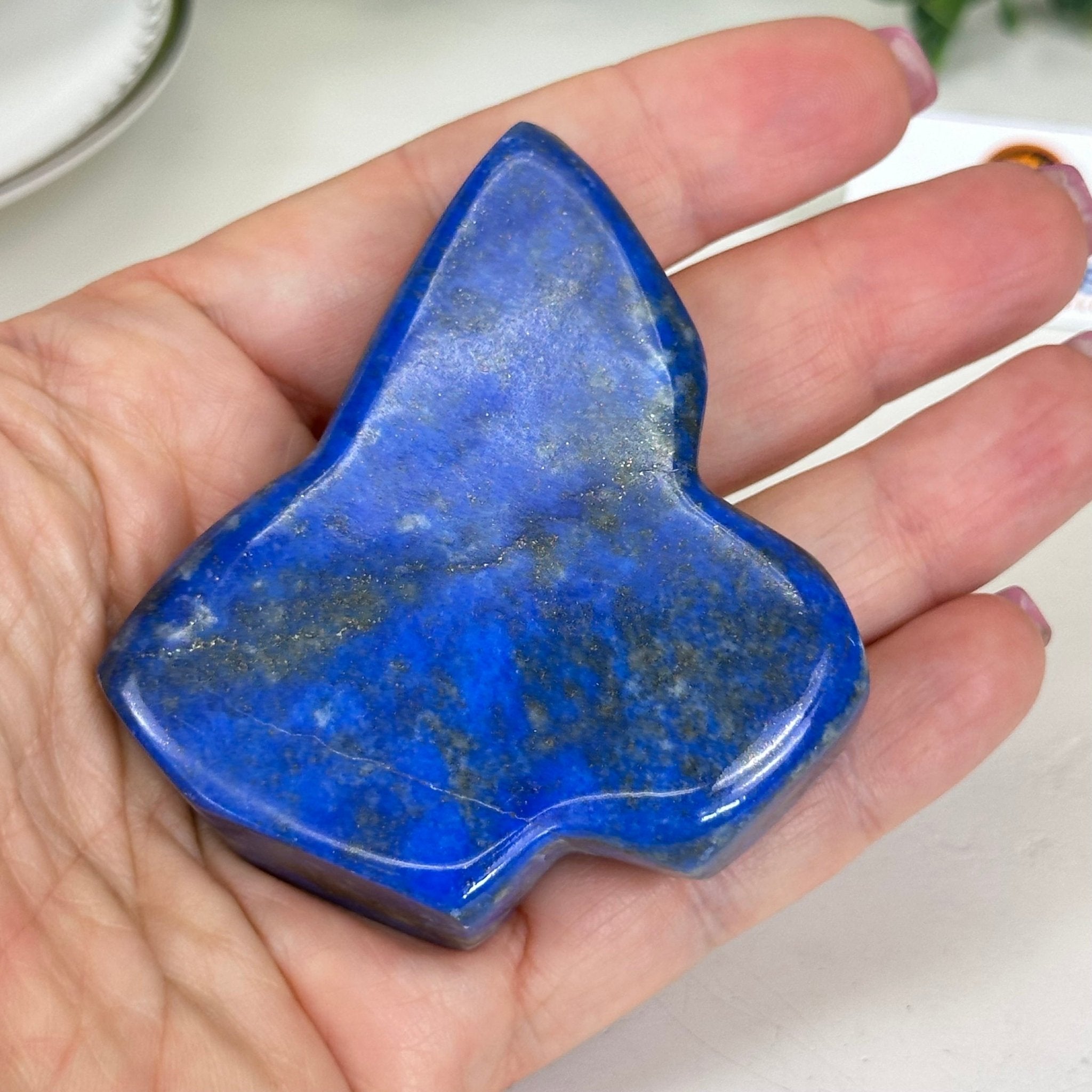 Polished Freeform Lapis Lazuli Palm Stone 3488LL - 009 - Brazil GemsBrazil GemsPolished Freeform Lapis Lazuli Palm Stone 3488LL - 009Freeform & Unique Shapes3488LL - 009