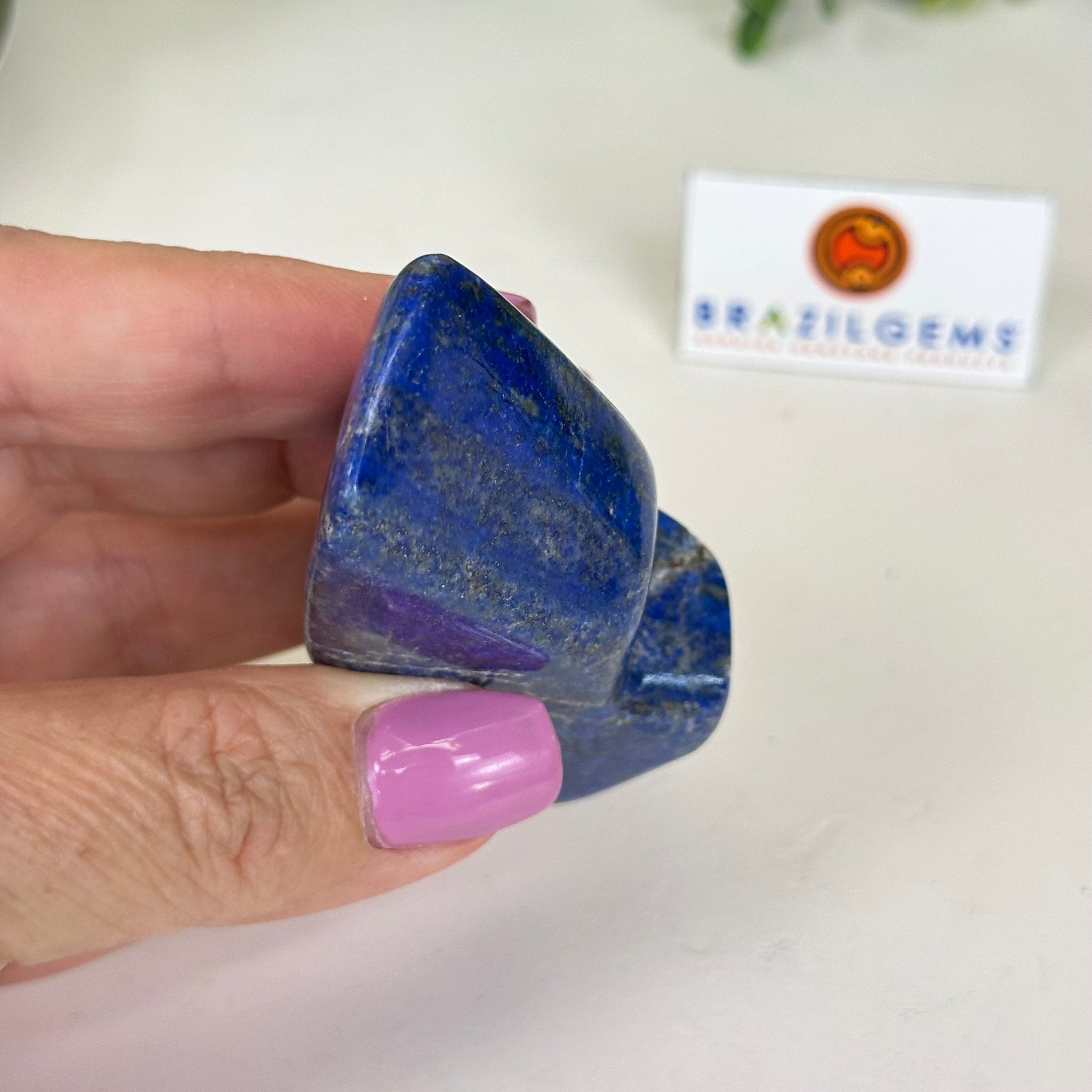 Polished Freeform Lapis Lazuli Palm Stone 3488LL - 012 - Brazil GemsBrazil GemsPolished Freeform Lapis Lazuli Palm Stone 3488LL - 012Freeform & Unique Shapes3488LL - 012