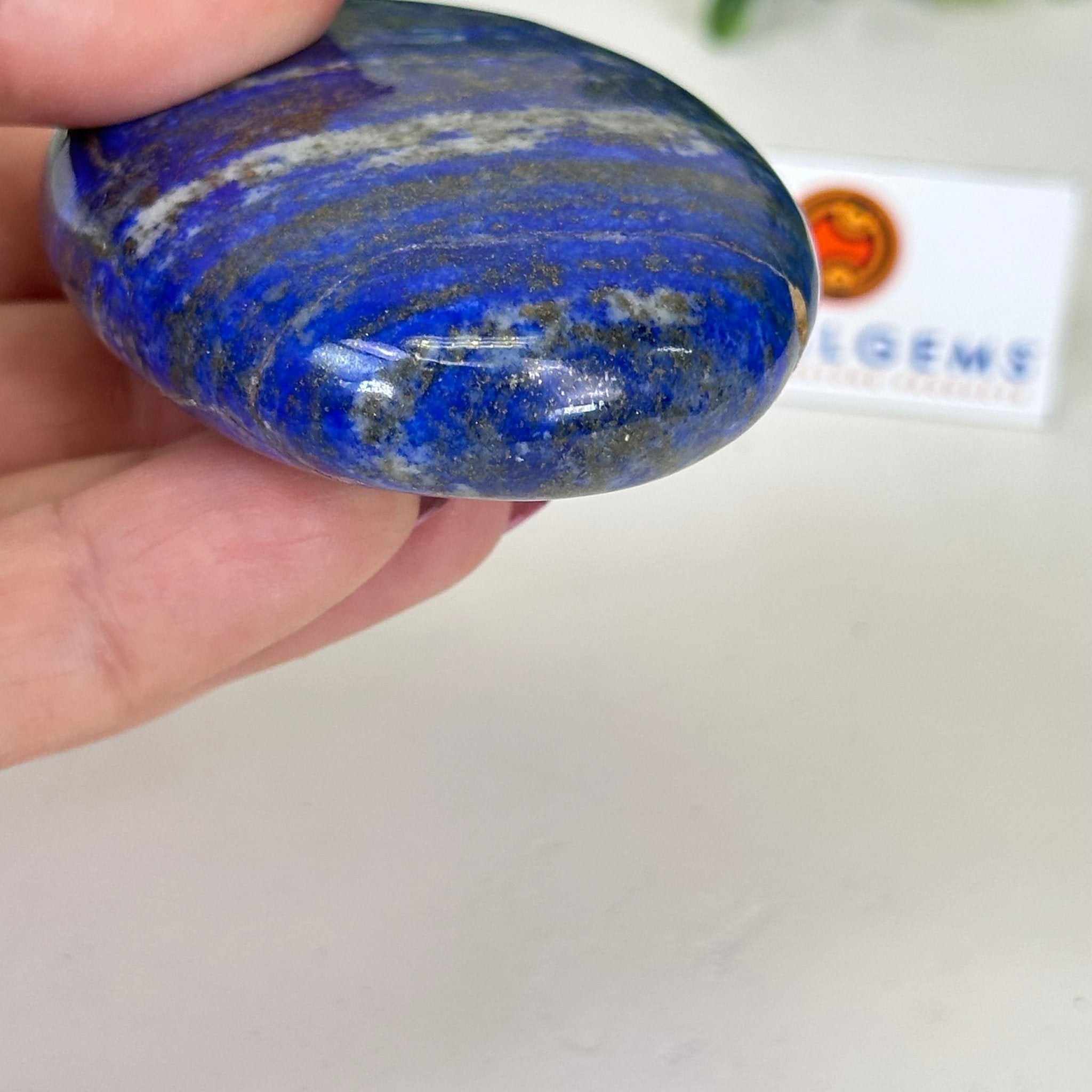 Polished Freeform Lapis Lazuli Palm Stone 3488LL - 013 - Brazil GemsBrazil GemsPolished Freeform Lapis Lazuli Palm Stone 3488LL - 013Freeform & Unique Shapes3488LL - 013
