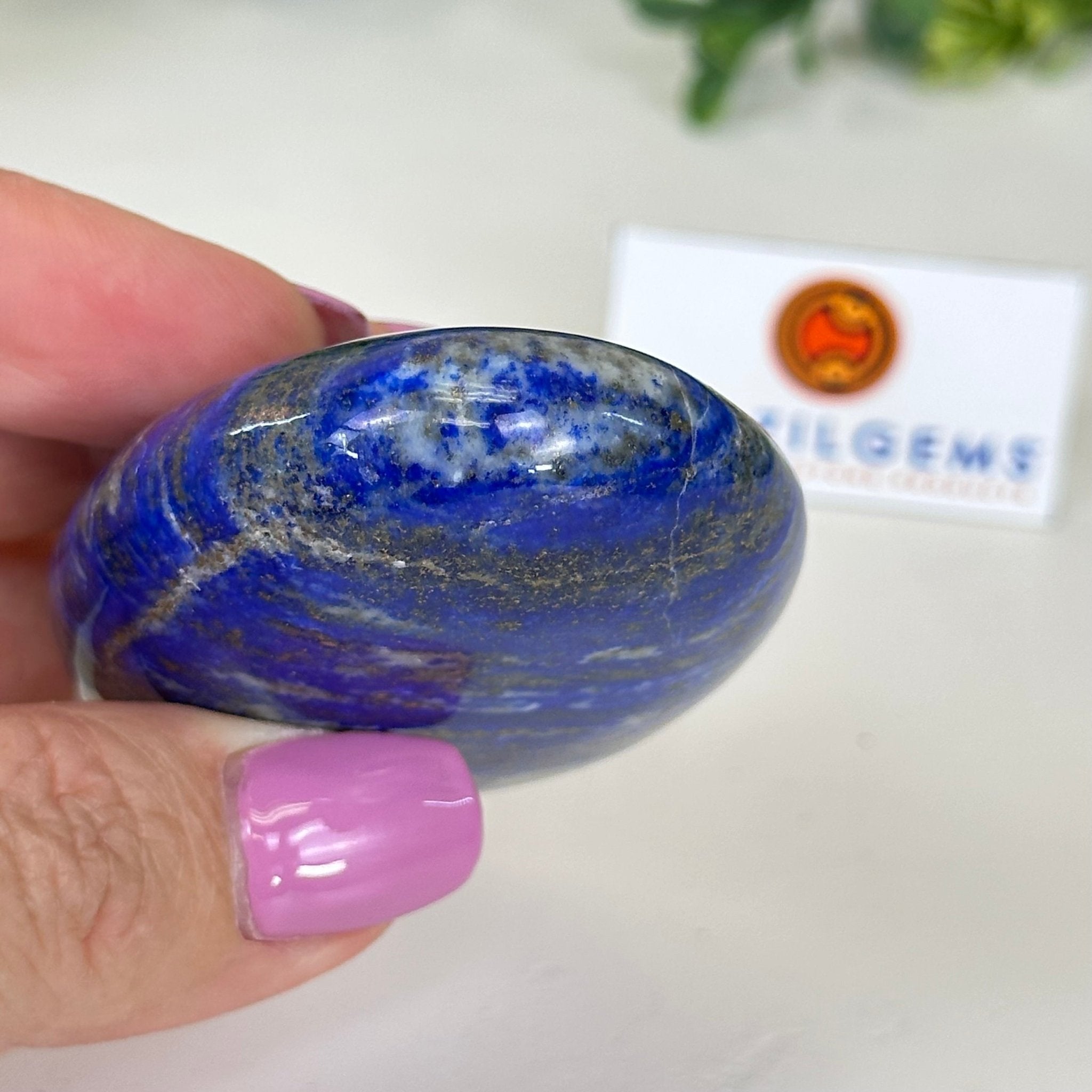 Polished Freeform Lapis Lazuli Palm Stone 3488LL - 013 - Brazil GemsBrazil GemsPolished Freeform Lapis Lazuli Palm Stone 3488LL - 013Freeform & Unique Shapes3488LL - 013