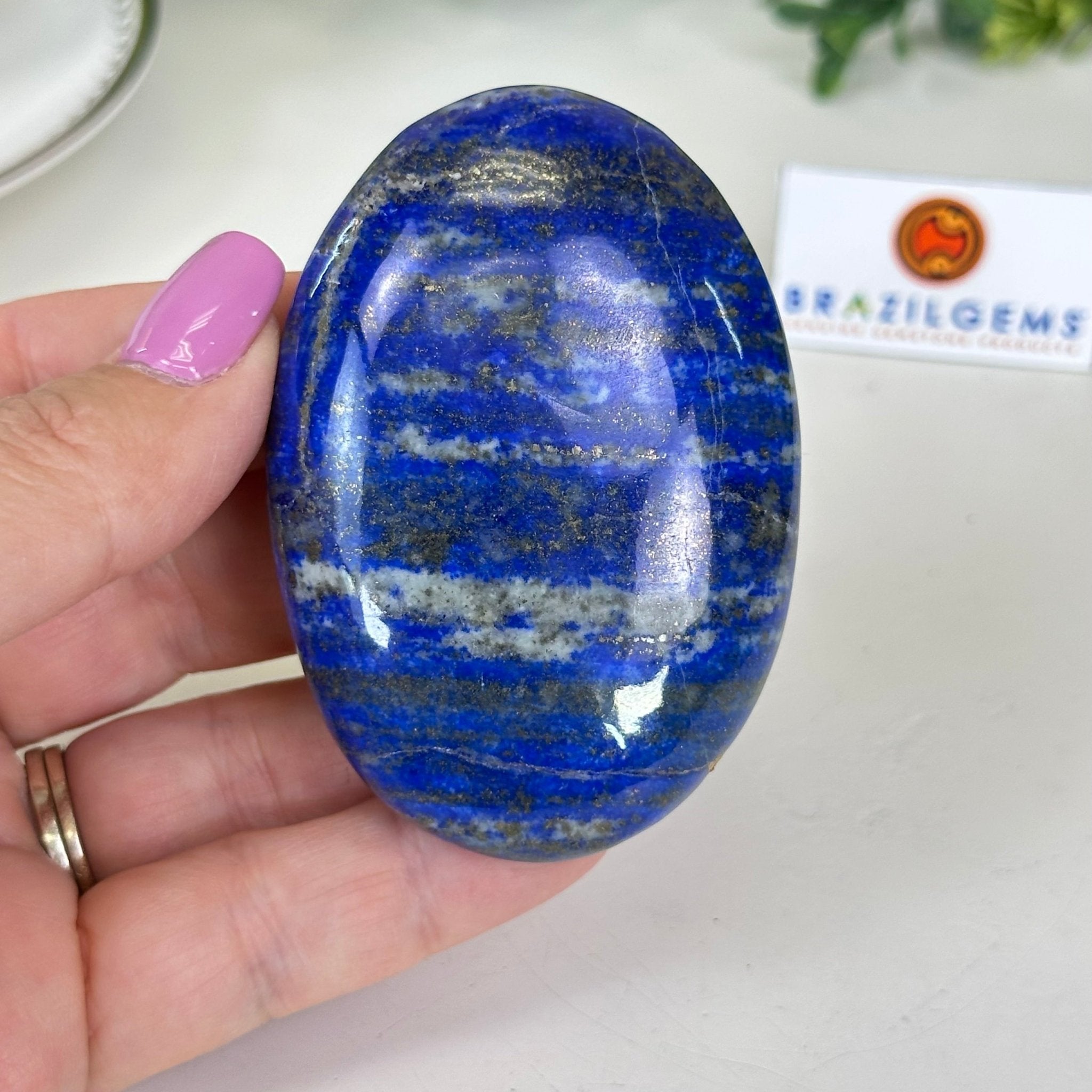 Polished Freeform Lapis Lazuli Palm Stone 3488LL - 013 - Brazil GemsBrazil GemsPolished Freeform Lapis Lazuli Palm Stone 3488LL - 013Freeform & Unique Shapes3488LL - 013