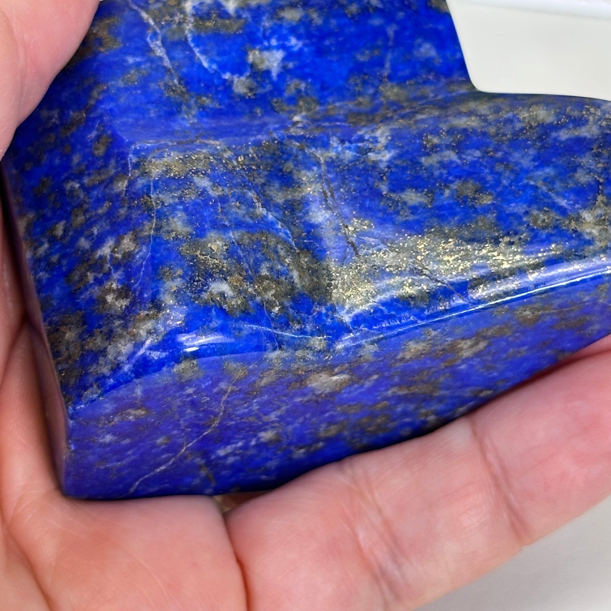 Polished Freeform Lapis Lazuli Palm Stone 3488LL - 015 - Brazil GemsBrazil GemsPolished Freeform Lapis Lazuli Palm Stone 3488LL - 015Freeform & Unique Shapes3488LL - 015