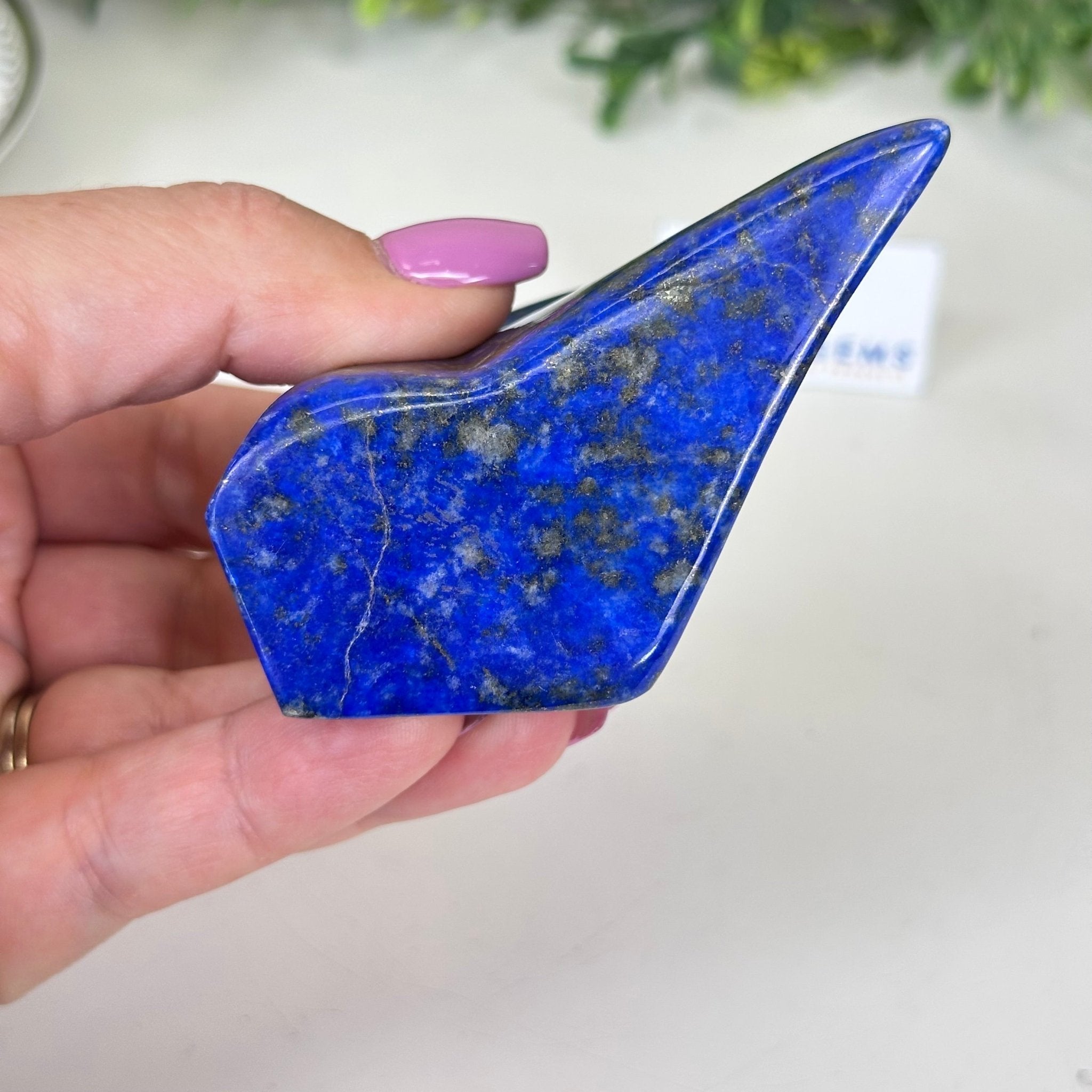 Polished Freeform Lapis Lazuli Palm Stone 3488LL - 015 - Brazil GemsBrazil GemsPolished Freeform Lapis Lazuli Palm Stone 3488LL - 015Freeform & Unique Shapes3488LL - 015