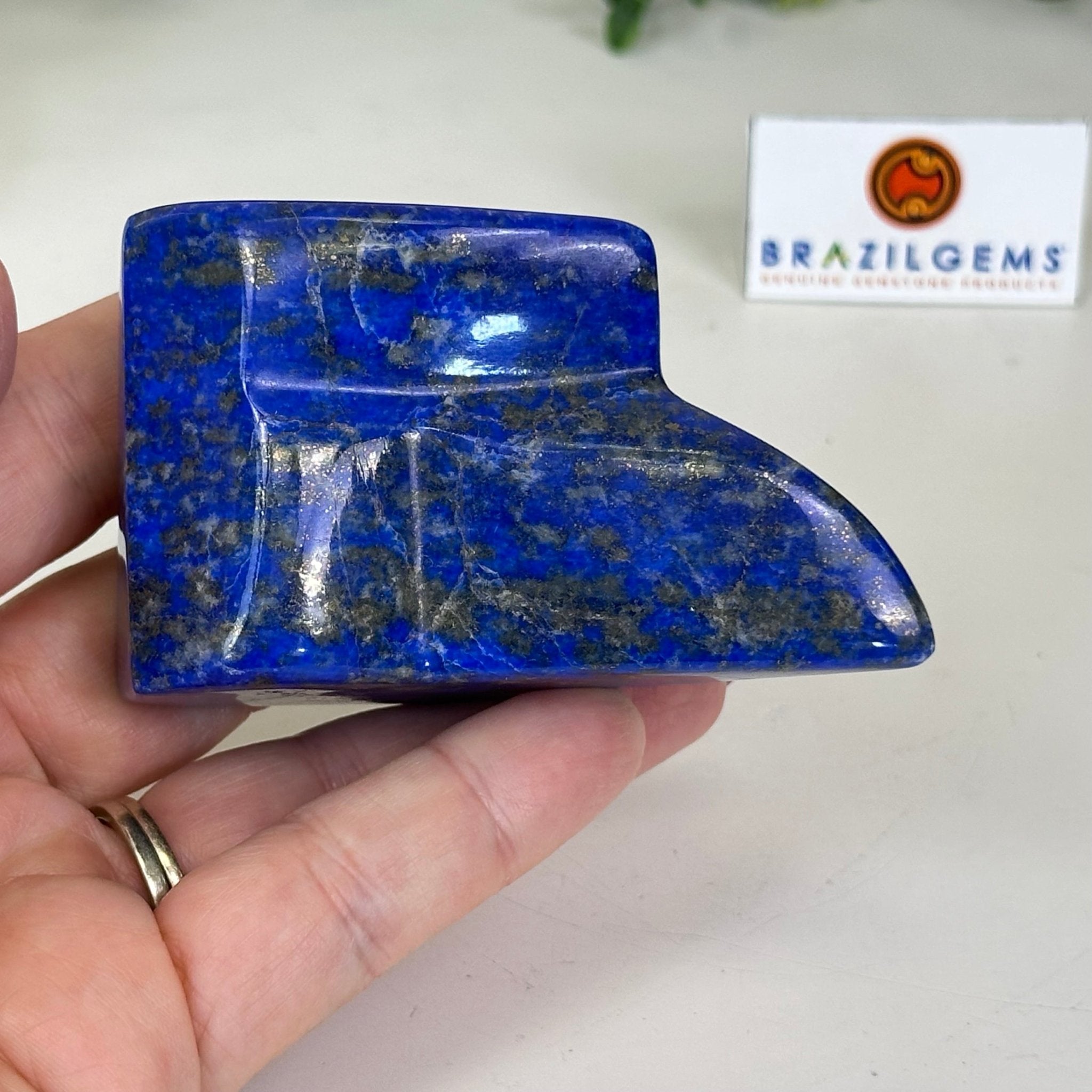 Polished Freeform Lapis Lazuli Palm Stone 3488LL - 015 - Brazil GemsBrazil GemsPolished Freeform Lapis Lazuli Palm Stone 3488LL - 015Freeform & Unique Shapes3488LL - 015