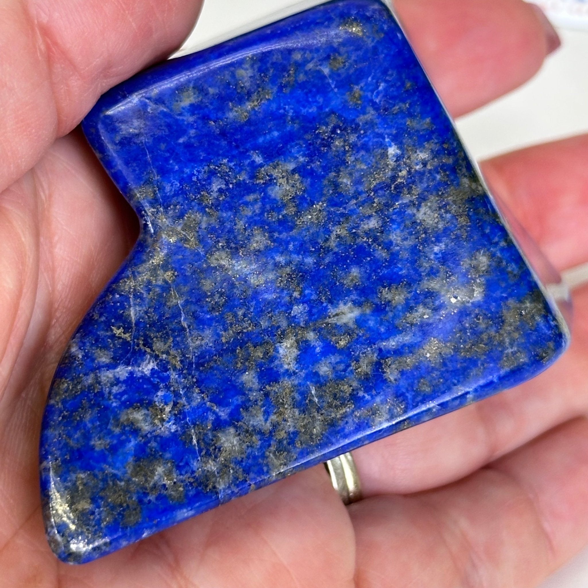 Polished Freeform Lapis Lazuli Palm Stone 3488LL - 015 - Brazil GemsBrazil GemsPolished Freeform Lapis Lazuli Palm Stone 3488LL - 015Freeform & Unique Shapes3488LL - 015