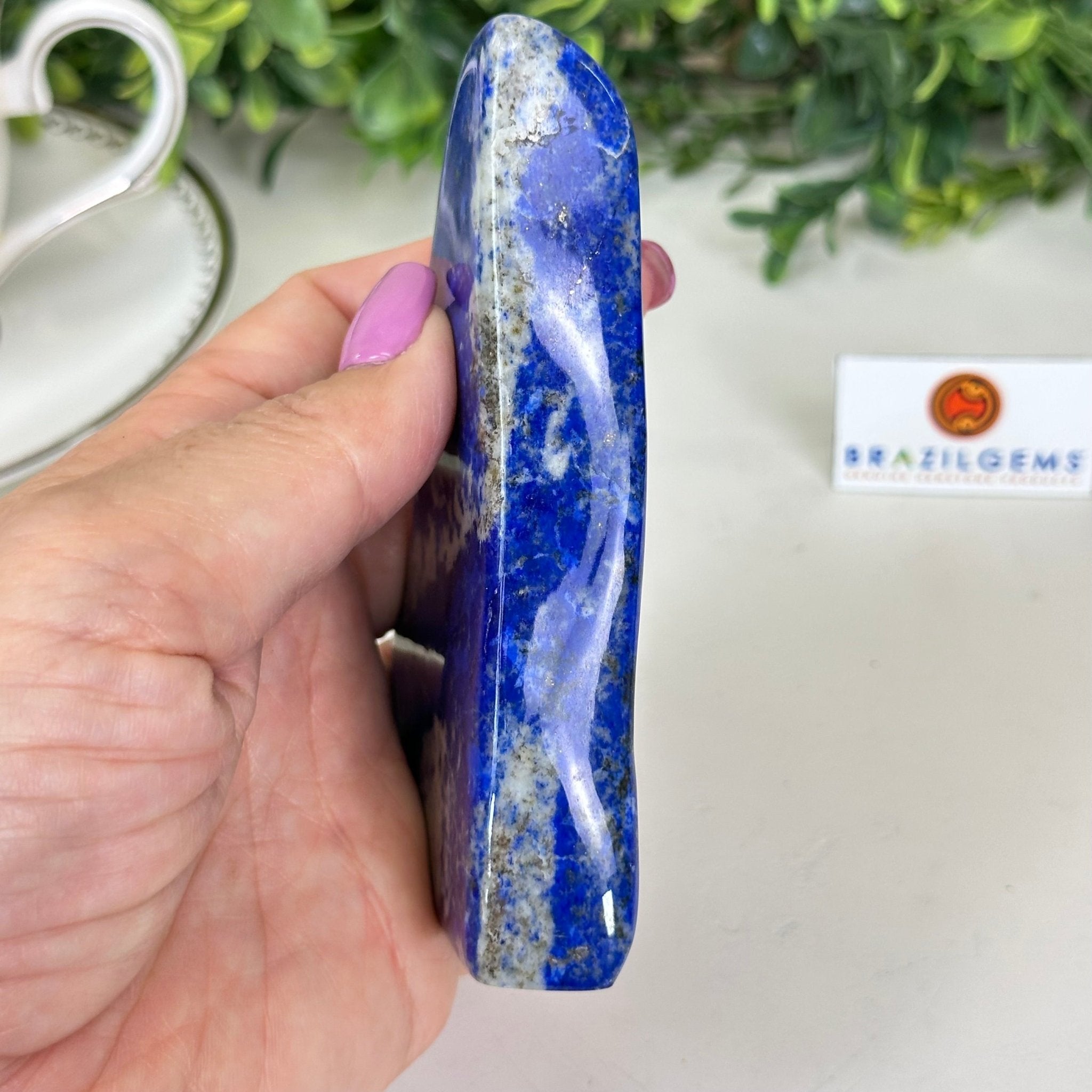 Polished Freeform Lapis Lazuli Palm Stone 3488LL - 018 - Brazil GemsBrazil GemsPolished Freeform Lapis Lazuli Palm Stone 3488LL - 018Freeform & Unique Shapes3488LL - 018