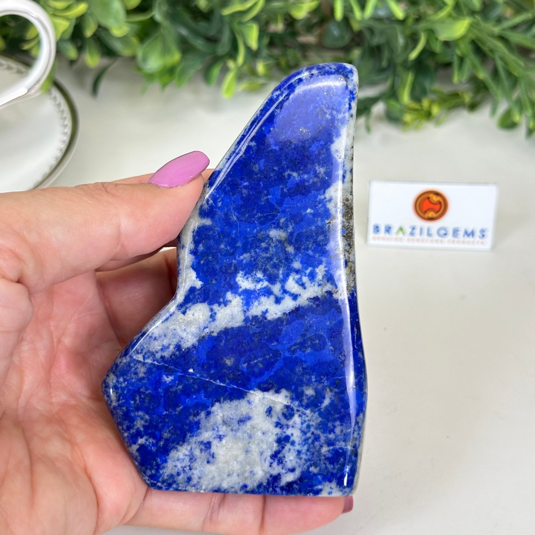 Polished Freeform Lapis Lazuli Palm Stone 3488LL - 018 - Brazil GemsBrazil GemsPolished Freeform Lapis Lazuli Palm Stone 3488LL - 018Freeform & Unique Shapes3488LL - 018