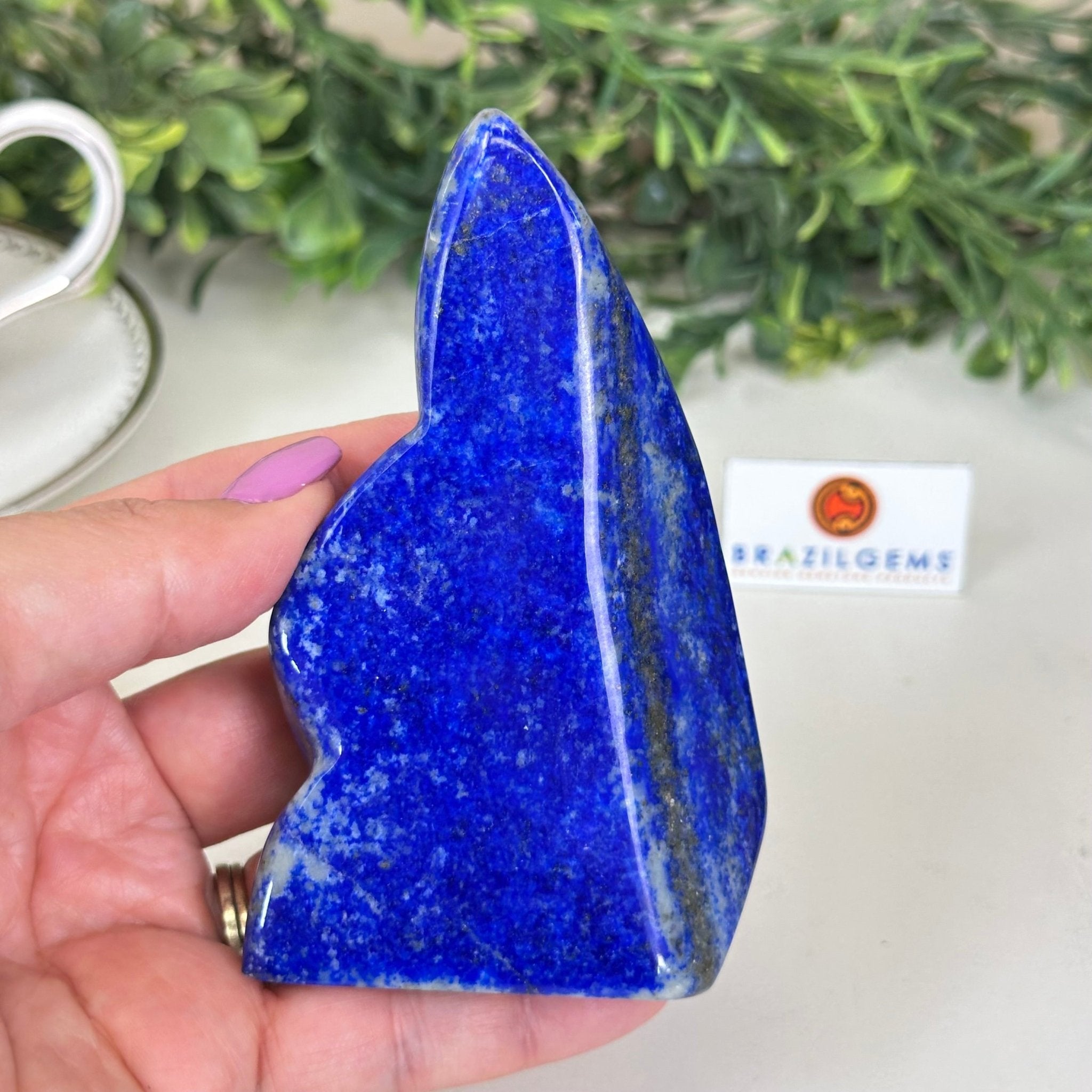 Polished Freeform Lapis Lazuli Palm Stone 3488LL - 019 - Brazil GemsBrazil GemsPolished Freeform Lapis Lazuli Palm Stone 3488LL - 019Freeform & Unique Shapes3488LL - 019