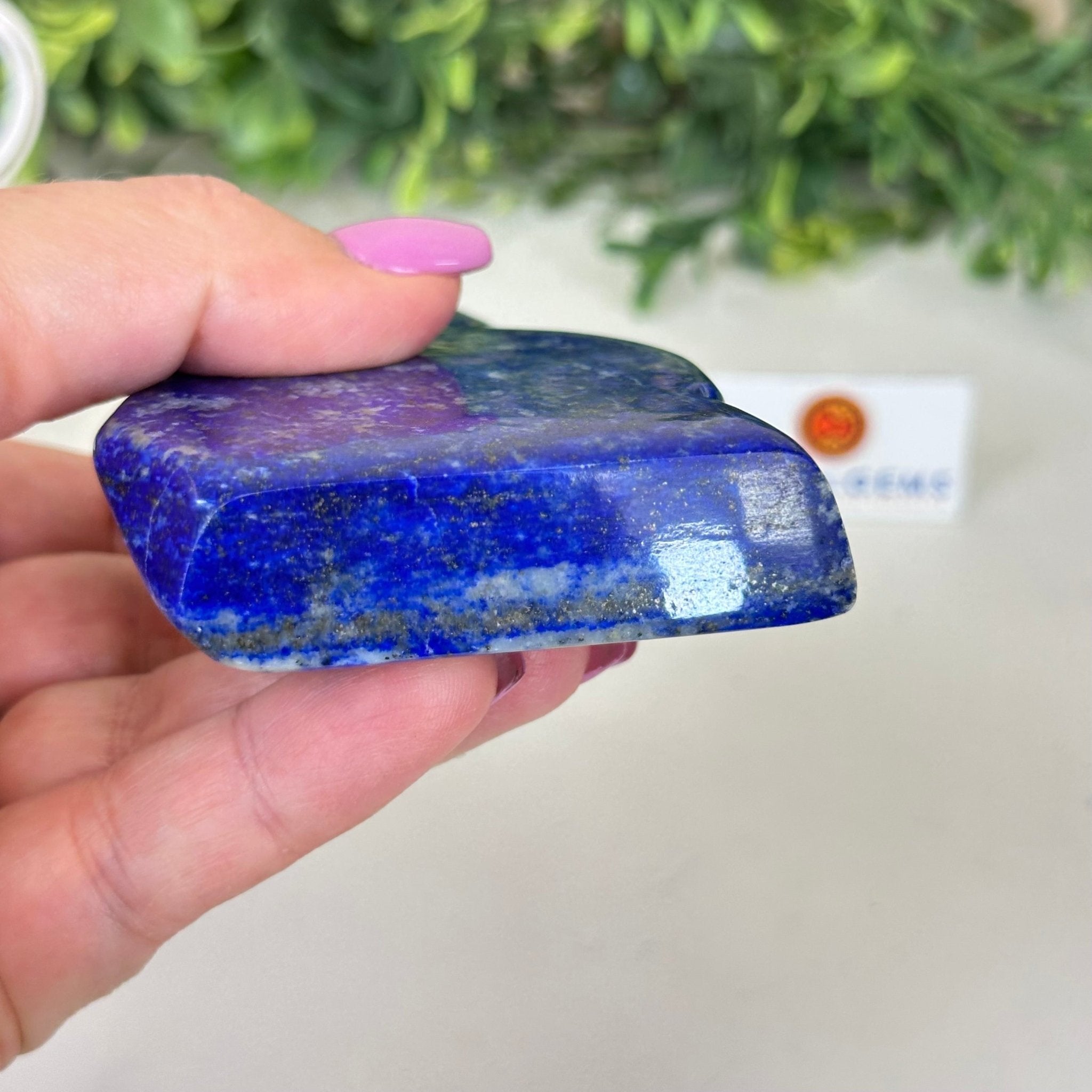 Polished Freeform Lapis Lazuli Palm Stone 3488LL - 019 - Brazil GemsBrazil GemsPolished Freeform Lapis Lazuli Palm Stone 3488LL - 019Freeform & Unique Shapes3488LL - 019