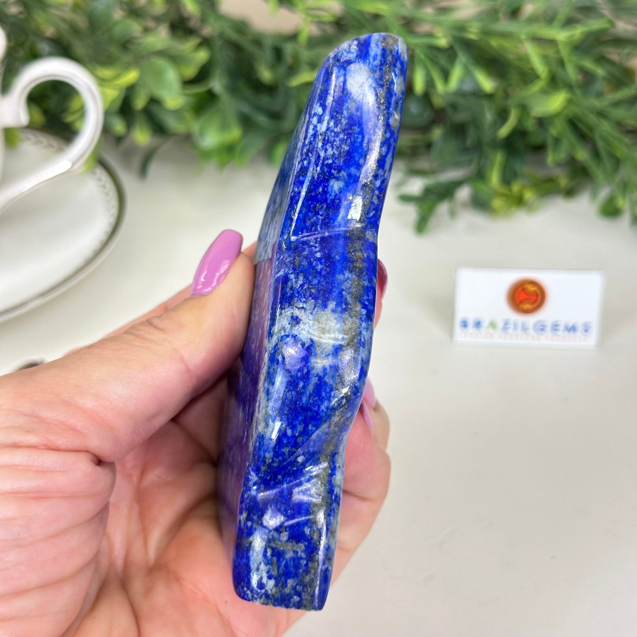 Polished Freeform Lapis Lazuli Palm Stone 3488LL - 019 - Brazil GemsBrazil GemsPolished Freeform Lapis Lazuli Palm Stone 3488LL - 019Freeform & Unique Shapes3488LL - 019