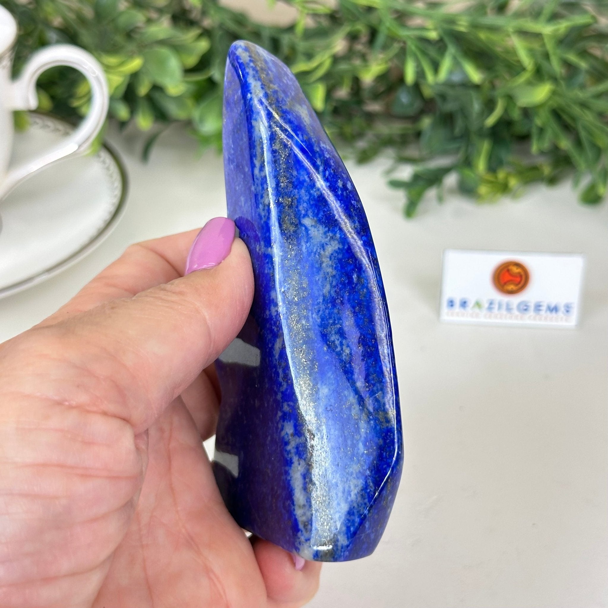 Polished Freeform Lapis Lazuli Palm Stone 3488LL - 019 - Brazil GemsBrazil GemsPolished Freeform Lapis Lazuli Palm Stone 3488LL - 019Freeform & Unique Shapes3488LL - 019