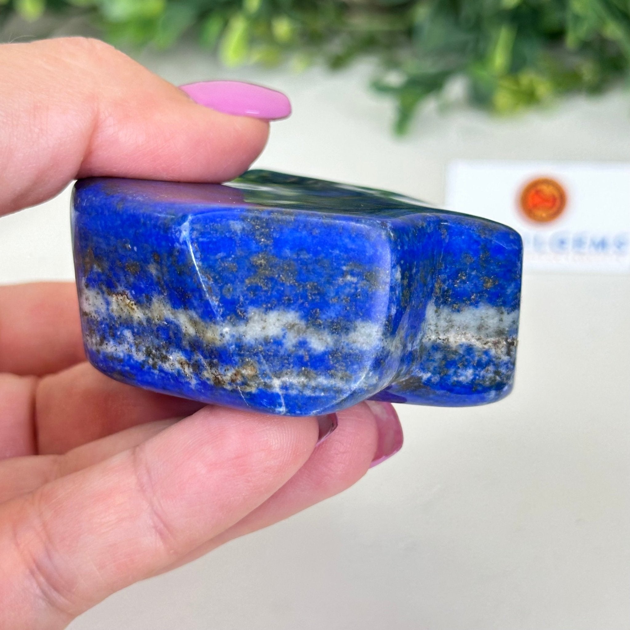 Polished Freeform Lapis Lazuli Palm Stone 3488LL - 020 - Brazil GemsBrazil GemsPolished Freeform Lapis Lazuli Palm Stone 3488LL - 020Freeform & Unique Shapes3488LL - 020