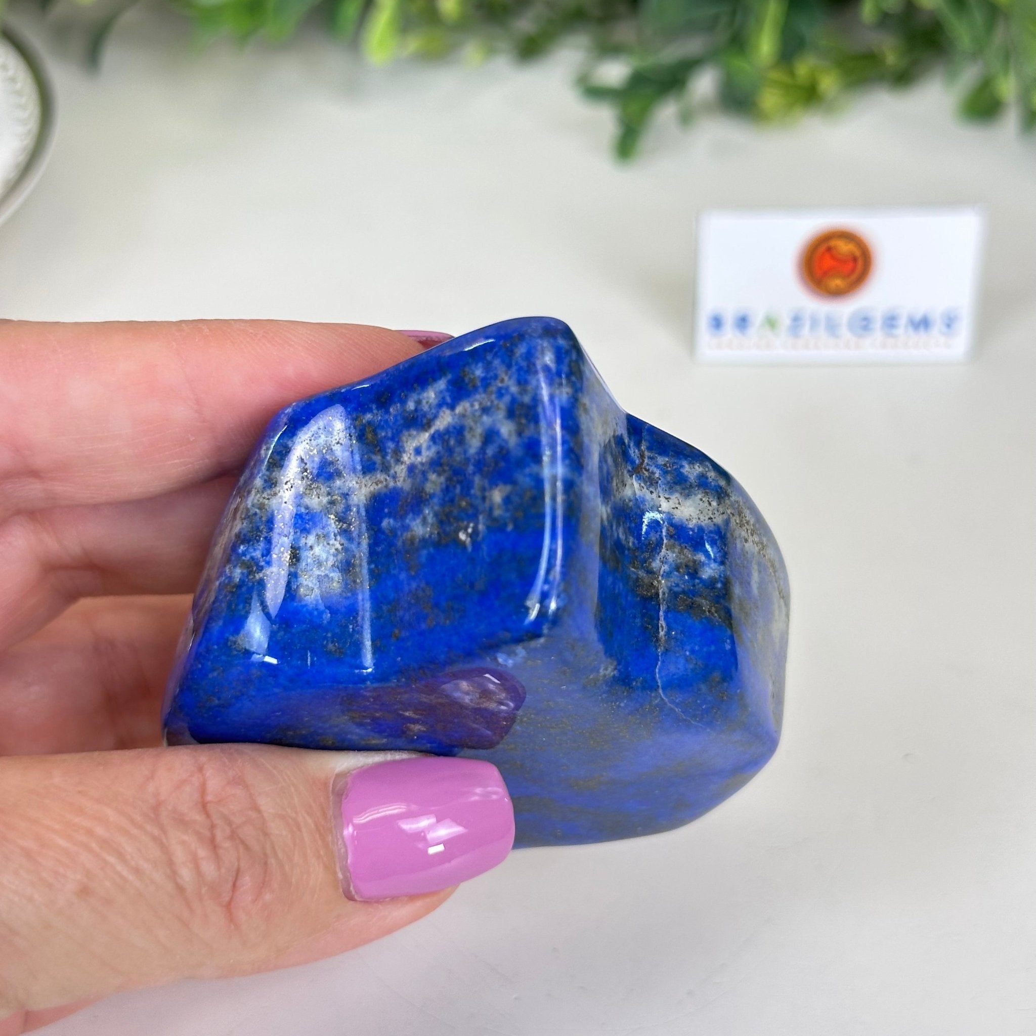 Polished Freeform Lapis Lazuli Palm Stone 3488LL - 020 - Brazil GemsBrazil GemsPolished Freeform Lapis Lazuli Palm Stone 3488LL - 020Freeform & Unique Shapes3488LL - 020