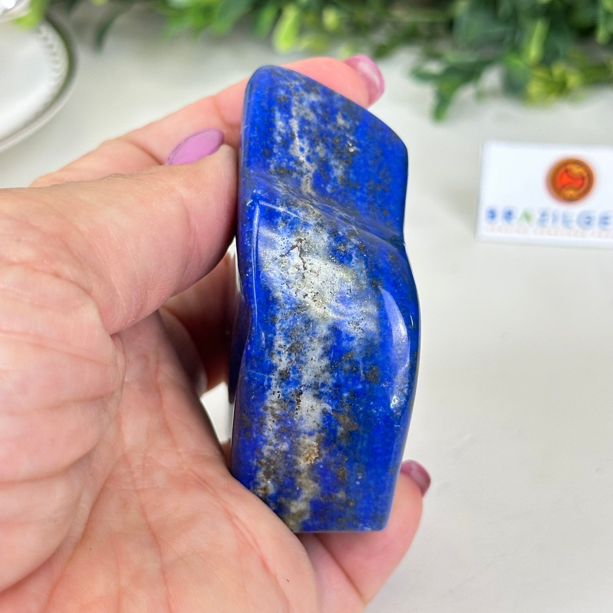 Polished Freeform Lapis Lazuli Palm Stone 3488LL - 020 - Brazil GemsBrazil GemsPolished Freeform Lapis Lazuli Palm Stone 3488LL - 020Freeform & Unique Shapes3488LL - 020