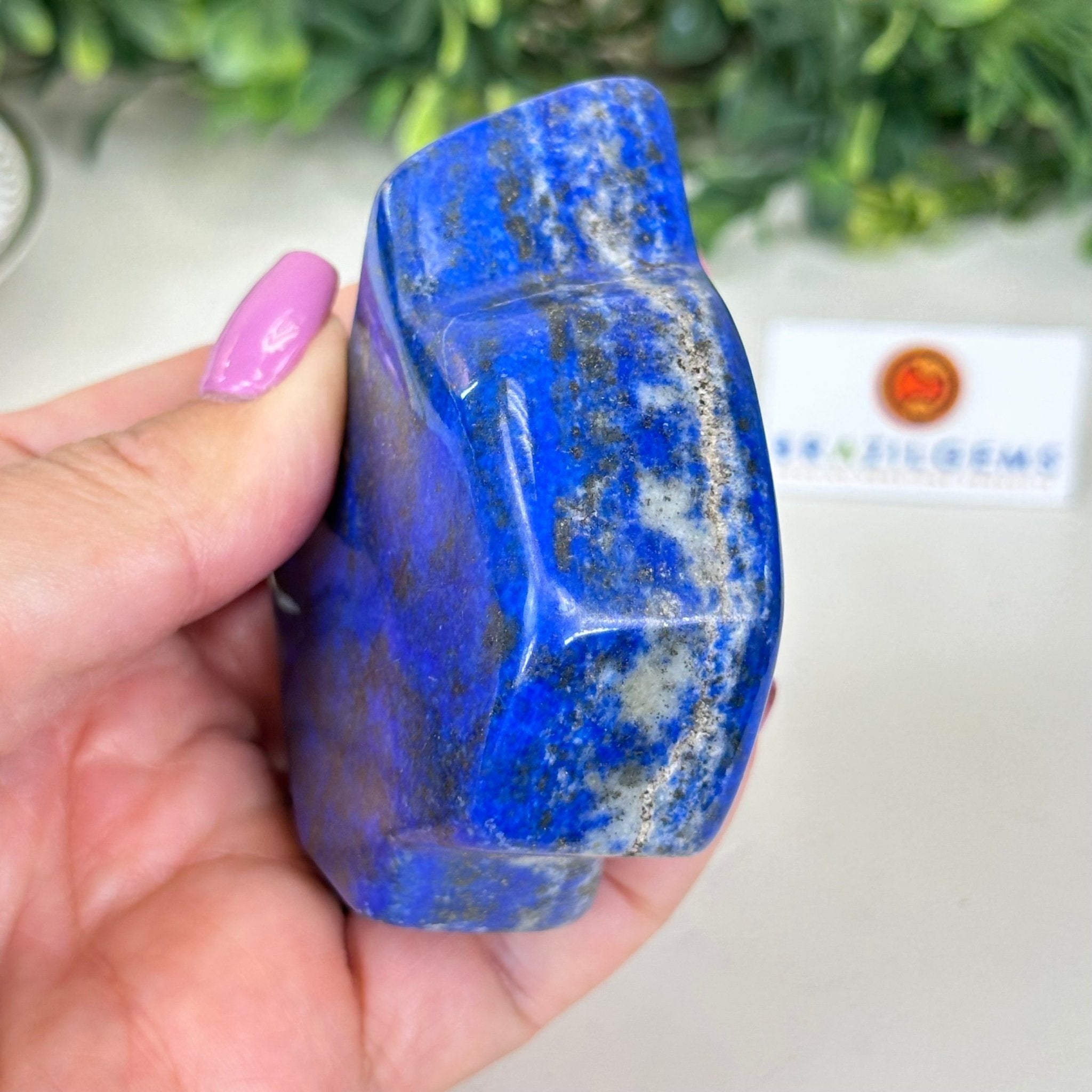 Polished Freeform Lapis Lazuli Palm Stone 3488LL - 020 - Brazil GemsBrazil GemsPolished Freeform Lapis Lazuli Palm Stone 3488LL - 020Freeform & Unique Shapes3488LL - 020