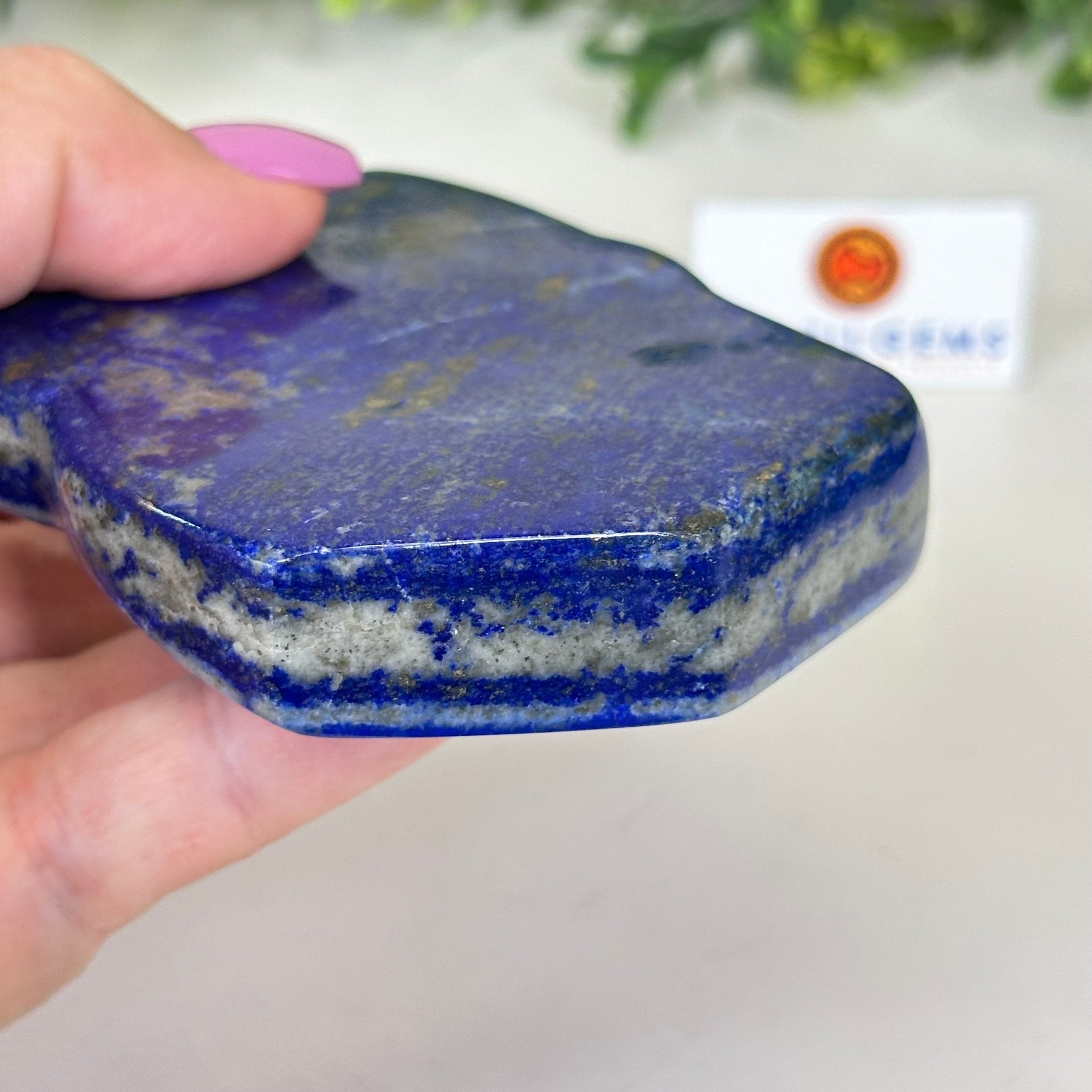 Polished Freeform Lapis Lazuli Palm Stone 3488LL - 021 - Brazil GemsBrazil GemsPolished Freeform Lapis Lazuli Palm Stone 3488LL - 021Freeform & Unique Shapes3488LL - 021
