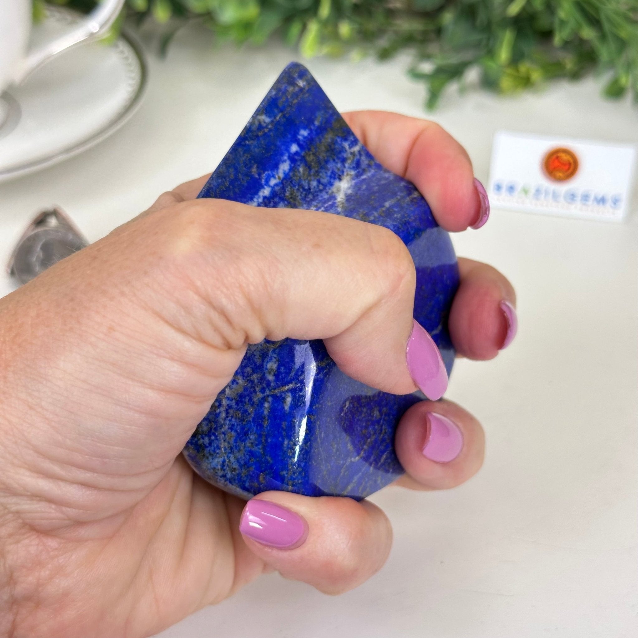 Polished Freeform Lapis Lazuli Palm Stone 3488LL - 026 - Brazil GemsBrazil GemsPolished Freeform Lapis Lazuli Palm Stone 3488LL - 026Freeform & Unique Shapes3488LL - 026