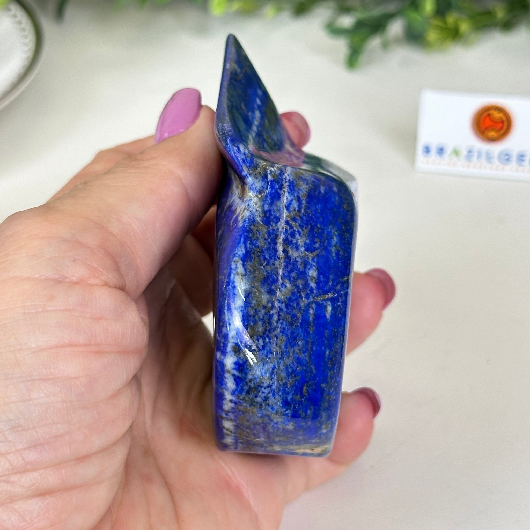 Polished Freeform Lapis Lazuli Palm Stone 3488LL - 026 - Brazil GemsBrazil GemsPolished Freeform Lapis Lazuli Palm Stone 3488LL - 026Freeform & Unique Shapes3488LL - 026